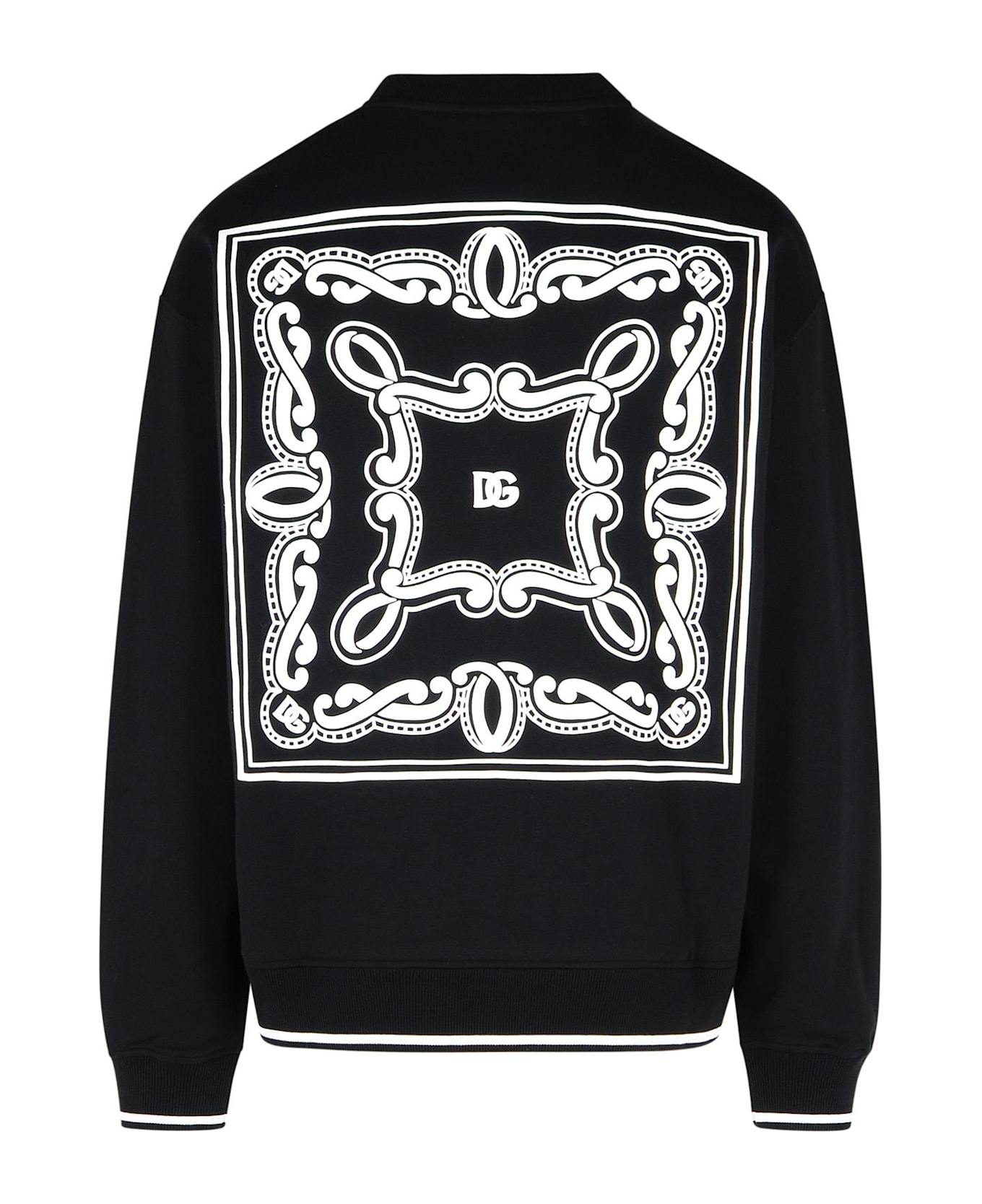 Dolce 
Gabbana Black Cotton Sweatshirt - Black