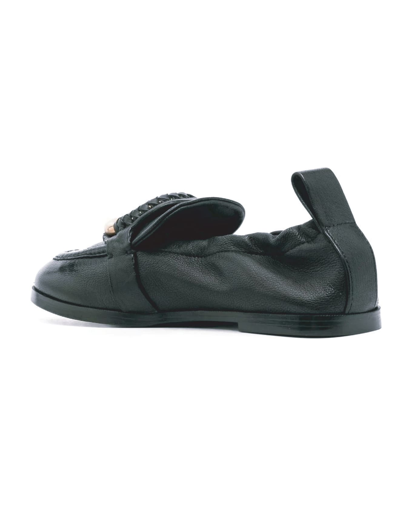 See by Chloé Hana Leather Loafers - Black