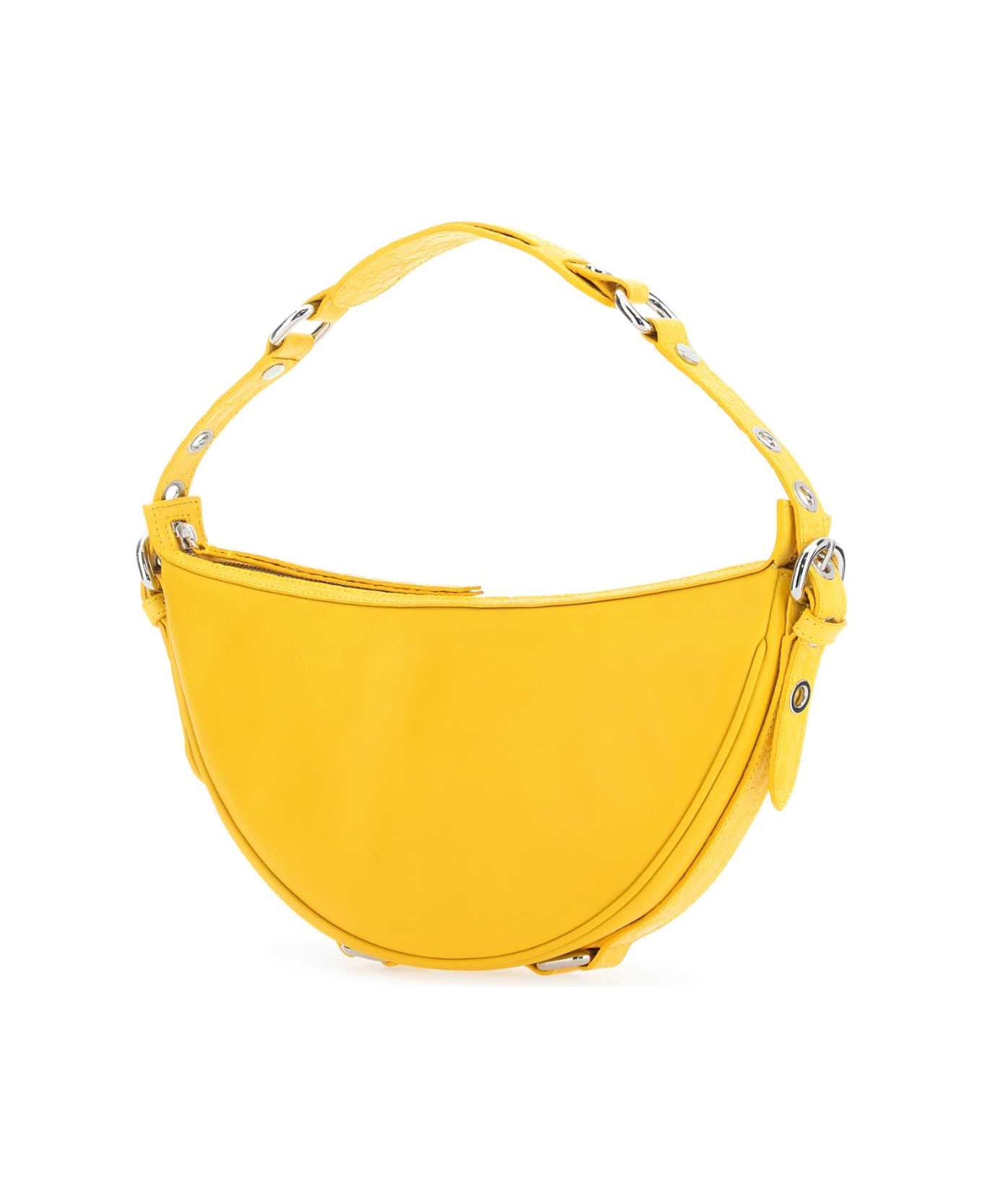 BY FAR Yellow Leather Gib Shoulder Bag - Yellow トートバッグ