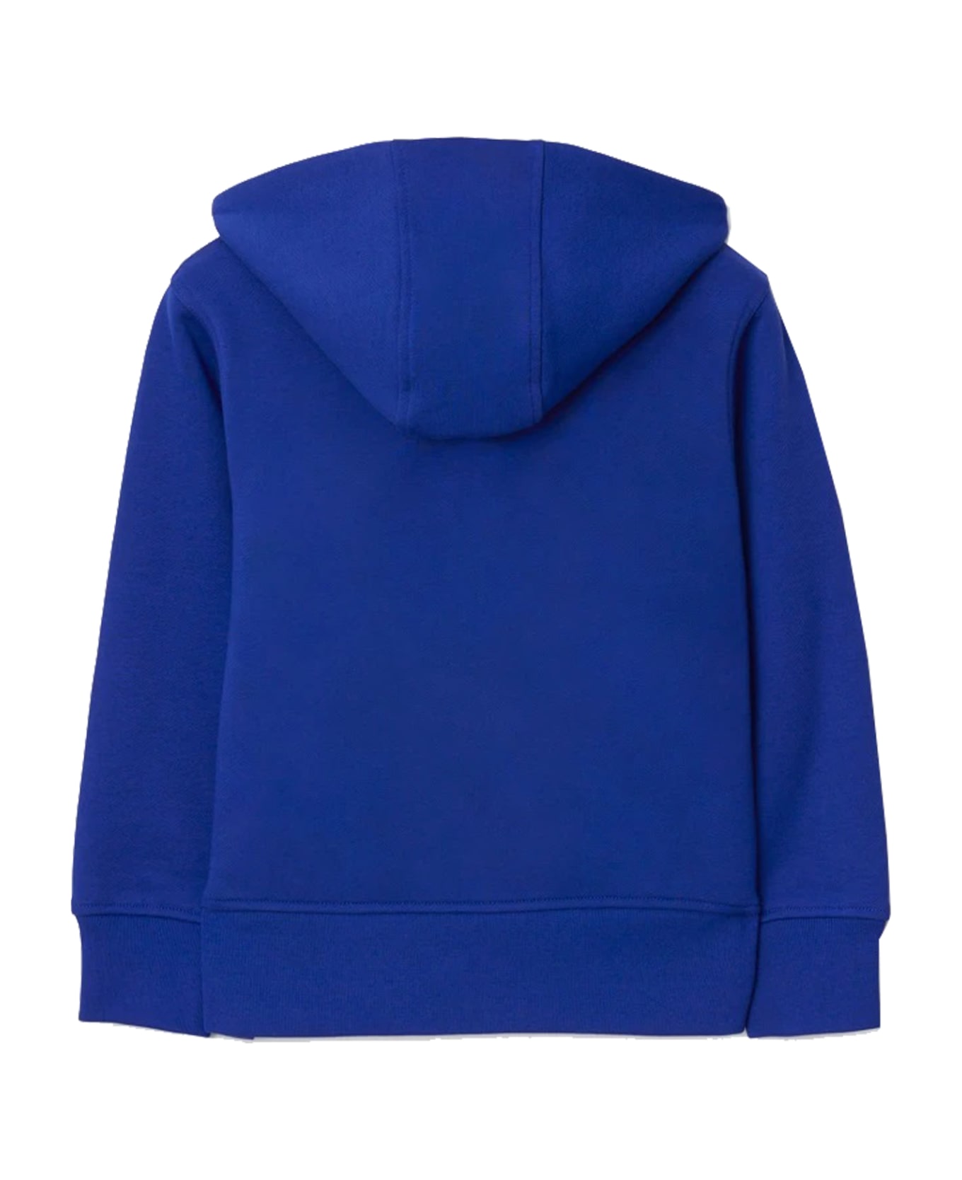 Burberry Zip-up Hoodie Sweatshirt In Ekd Cotton - Blue