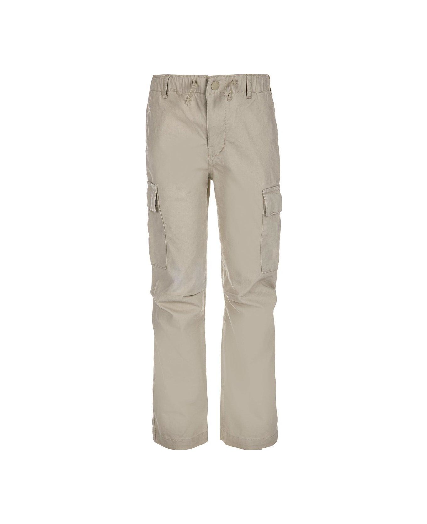 Ralph Lauren Pocket Detailed Drawstring Cargo Trousers - Beige/Khaki