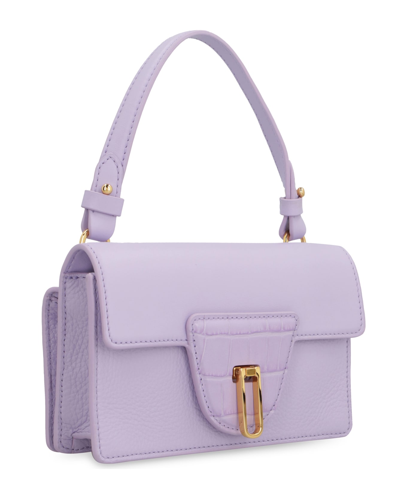 Coccinelle Nico Leather Handbag - Lilac トートバッグ