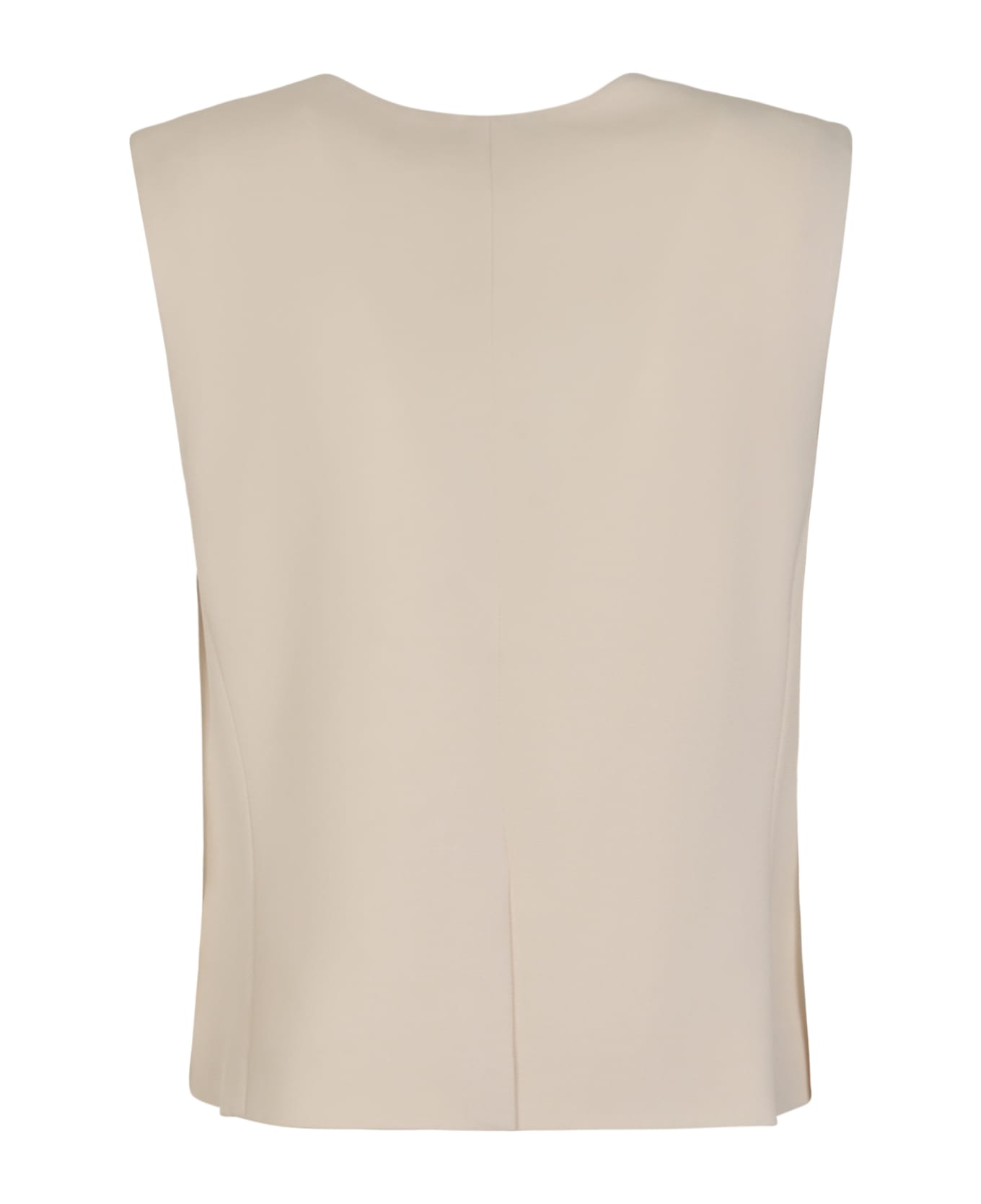 Theory Oxford Crepe Gilet - Bianco