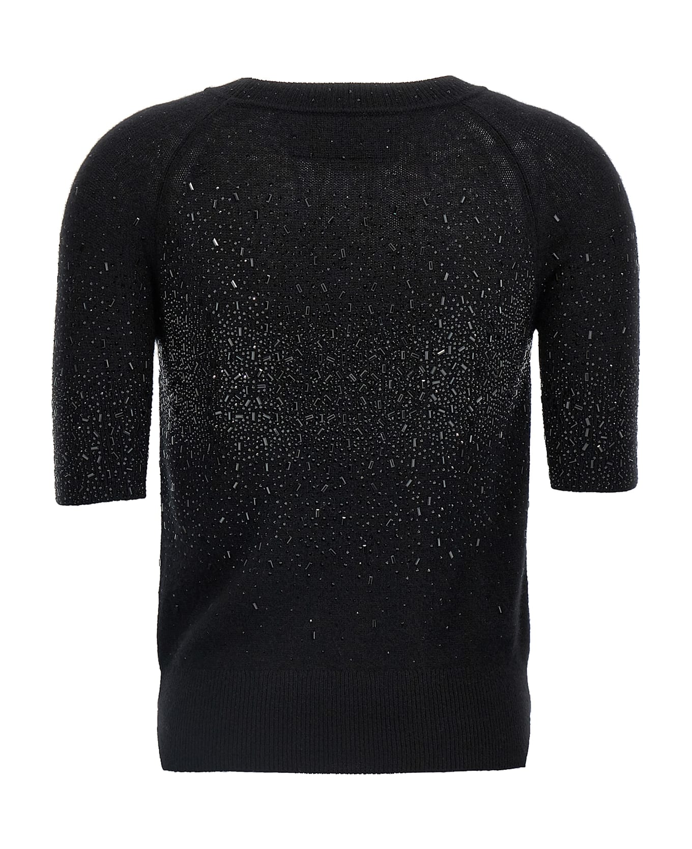 Ermanno Scervino Rhinestone Sweater - Black  