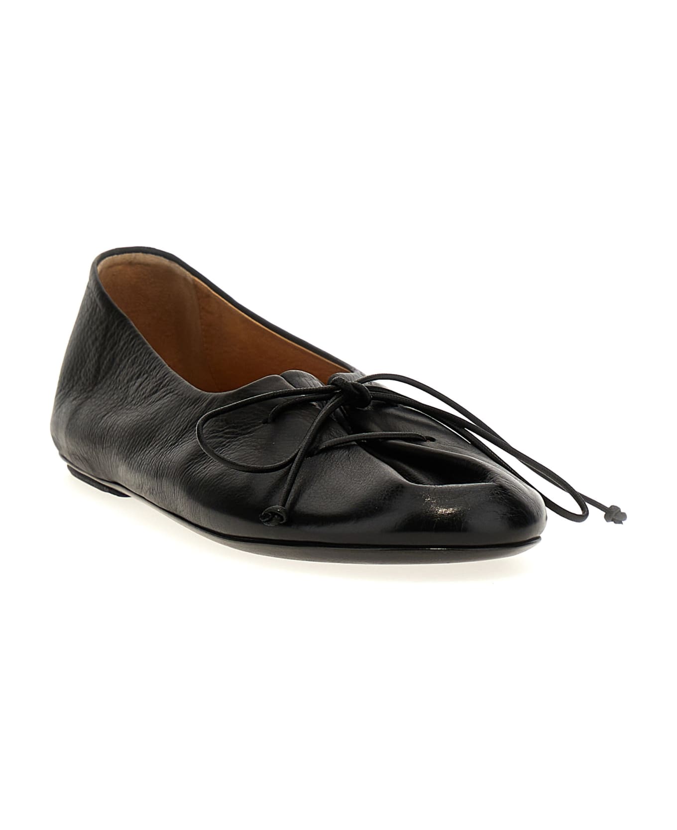 Marsèll Girella leather ballerina shoes - Black