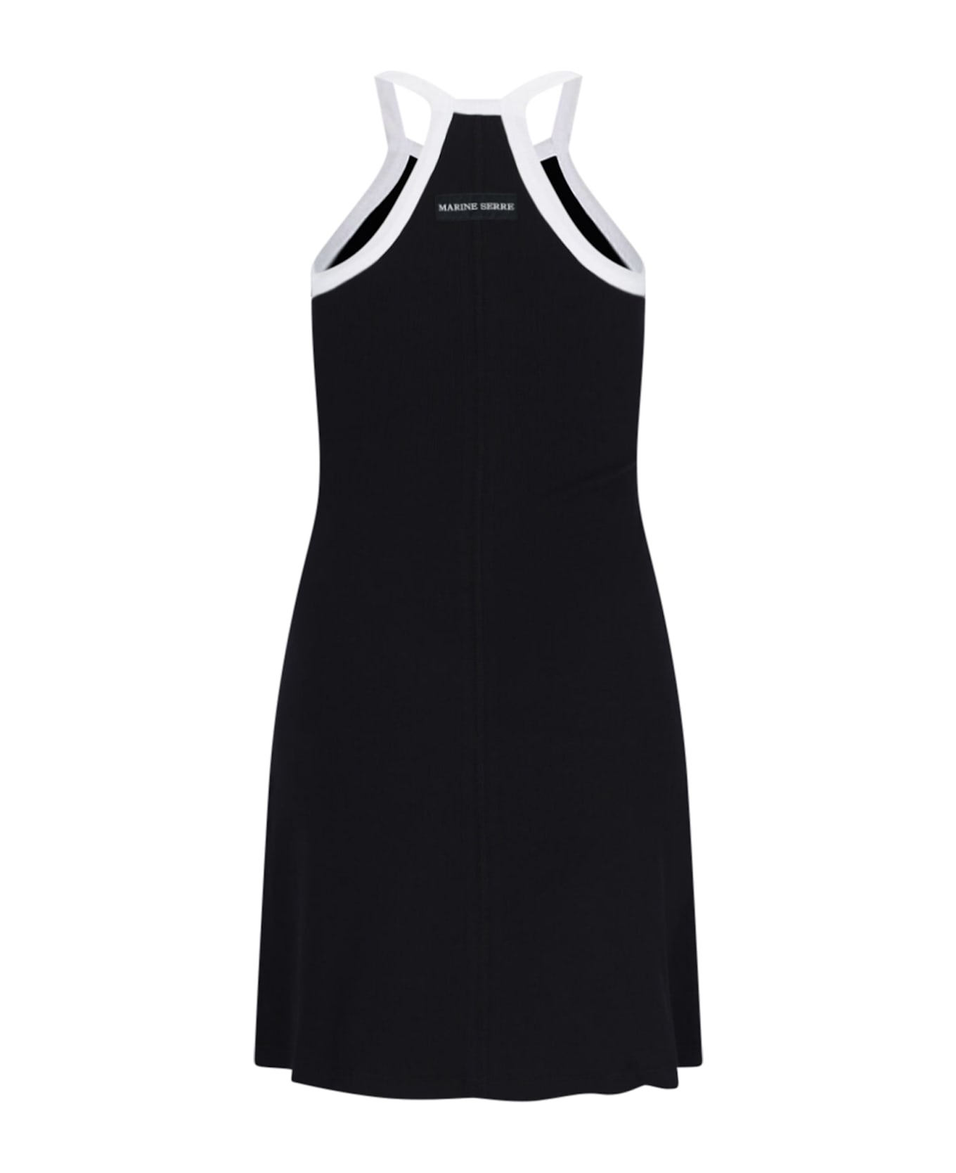 Marine Serre Logo Mini Dress - Black  