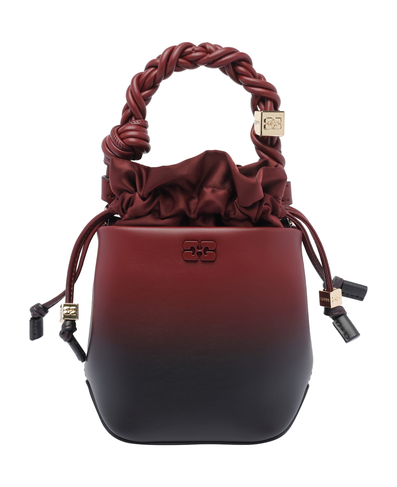 Ganni Mini Bou Bucket Bag - Red