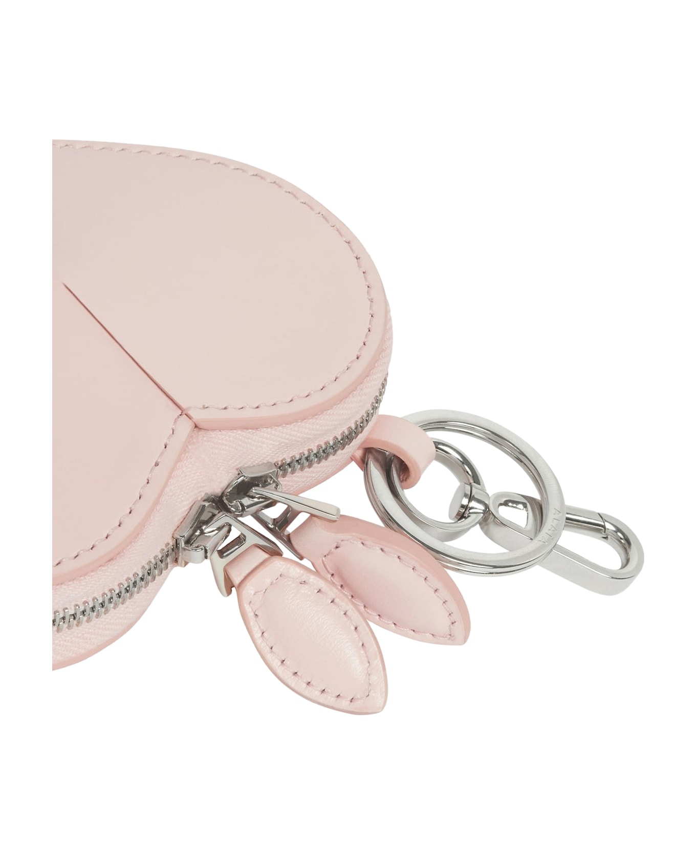 Alaia Le Coeur Mini Wallet - Rose Dragee