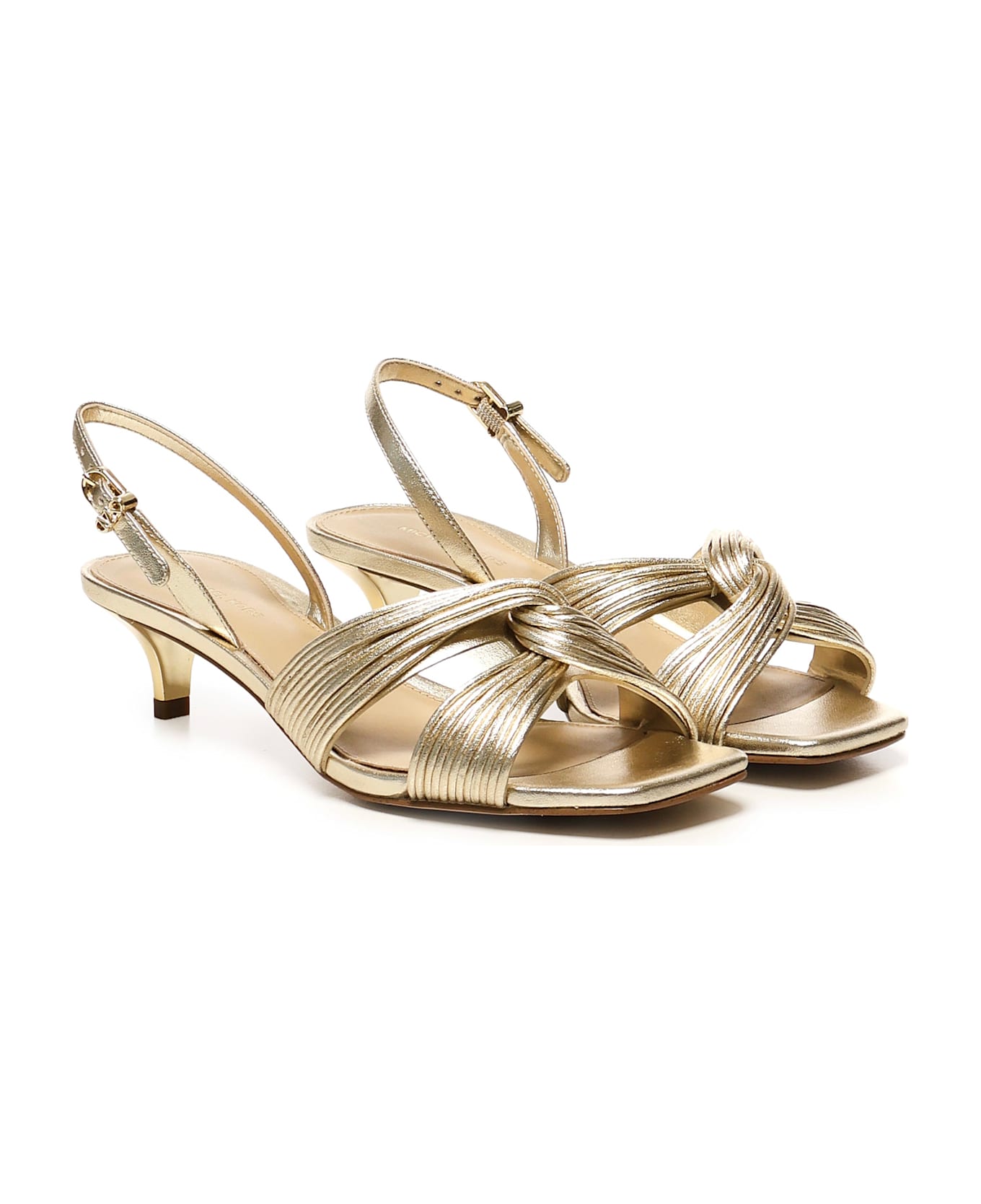 MICHAEL Michael Kors Alessia Sabot Sandals - Golden