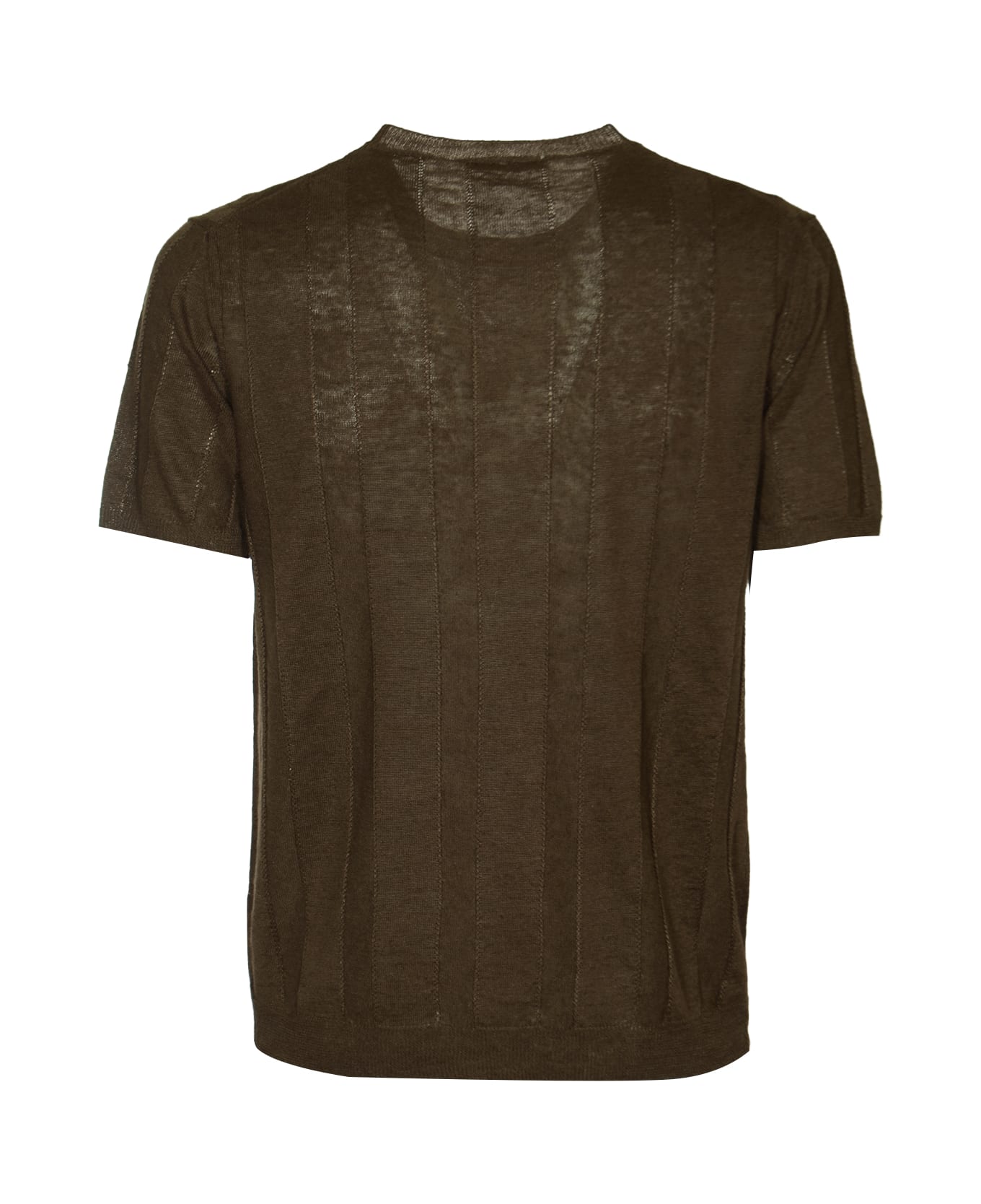 Kangra Round Neck T-shirt - Brown シャツ