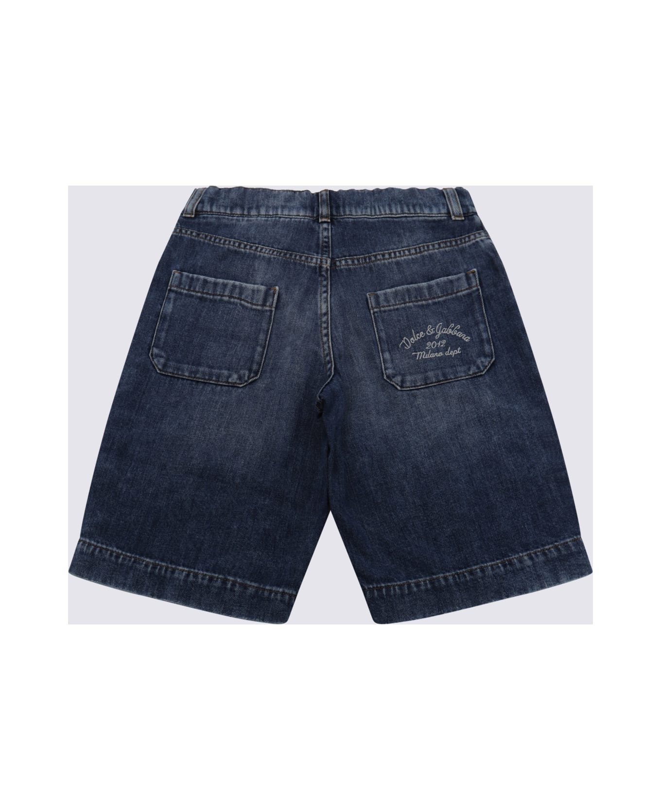Dolce & Gabbana Blue Cotton Shorts - Blue