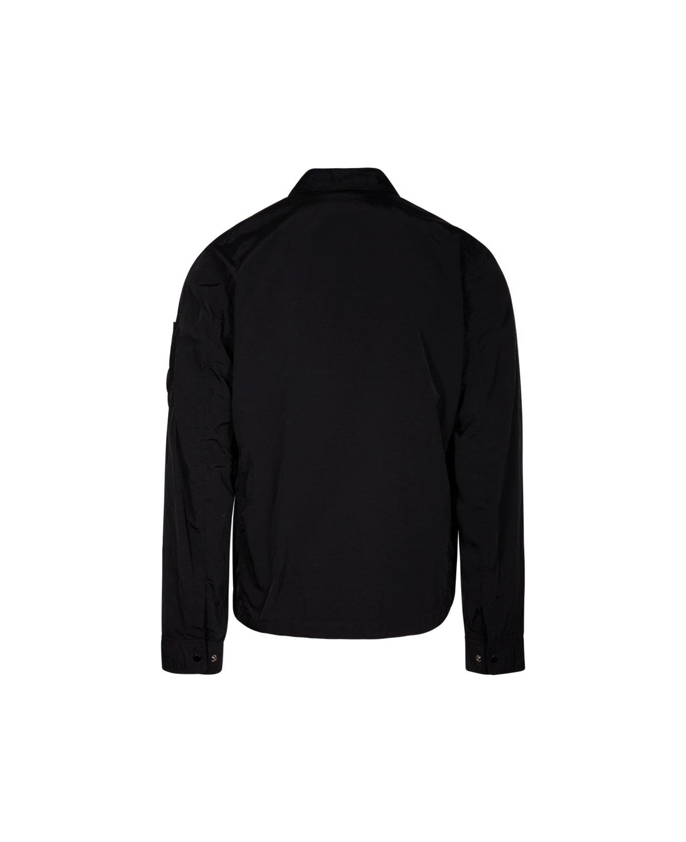 C.P. Company Chrome-r Long-sleeved Overshirt - Black