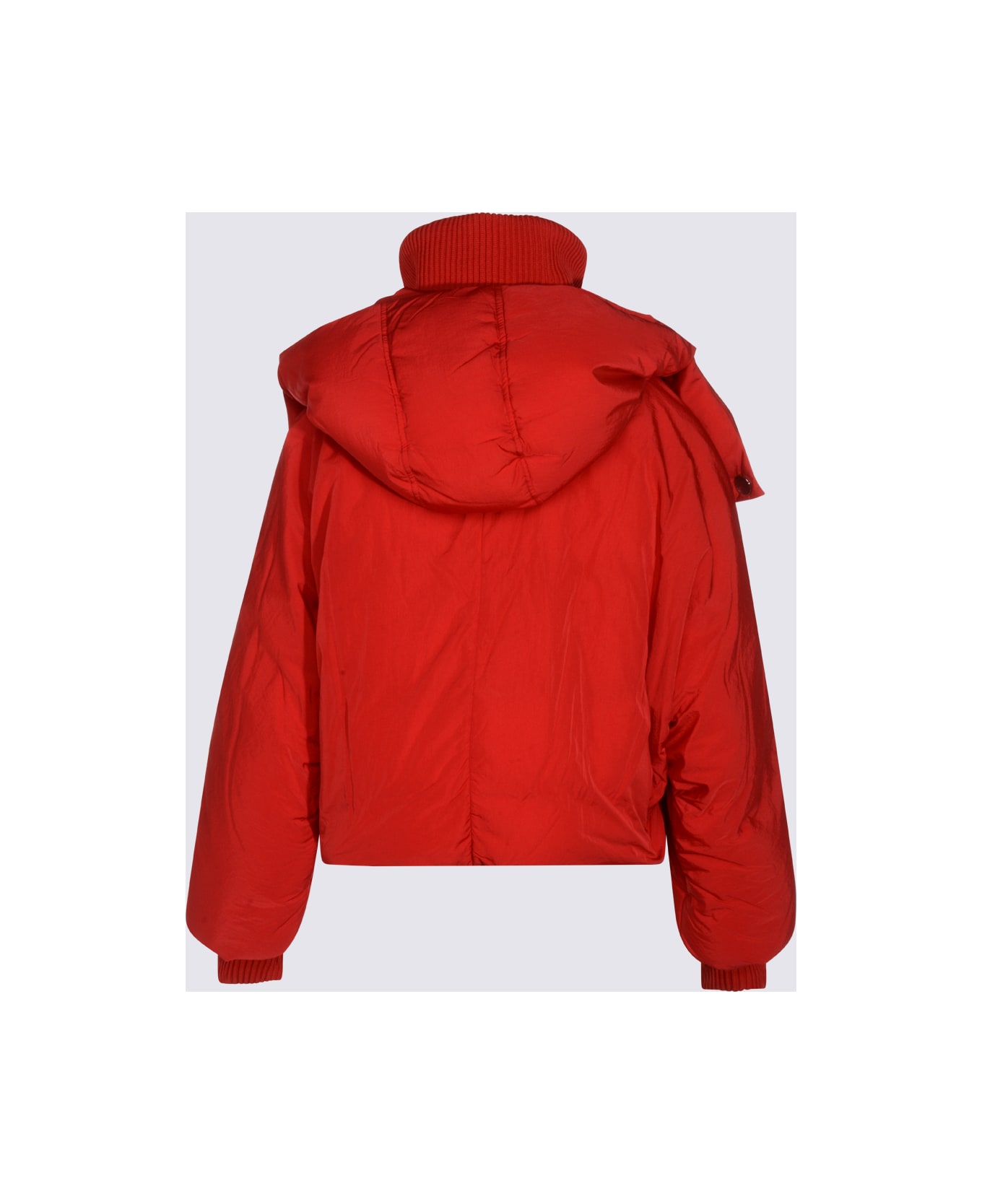 SportMax Red Glizia Down Jacket - Red