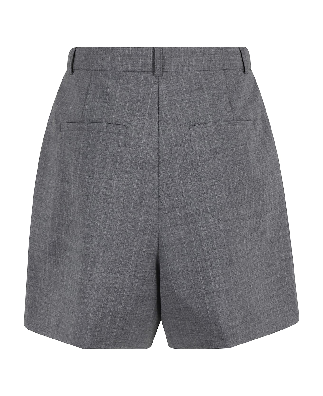 Herskind Reggy Shorts - Light Grey Pinstripe