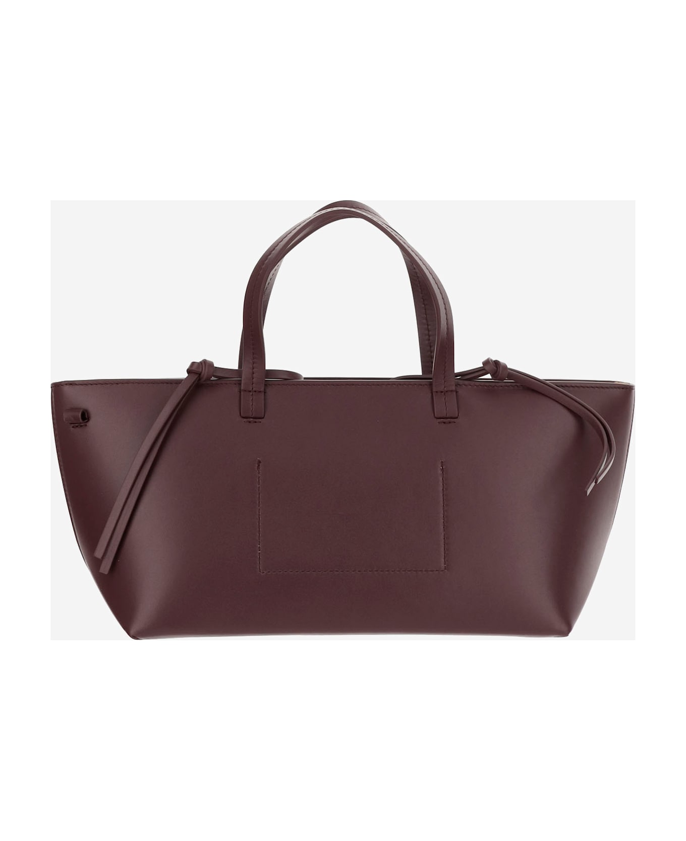 Jil Sander Small Bateau Tote Bag - Bordeaux