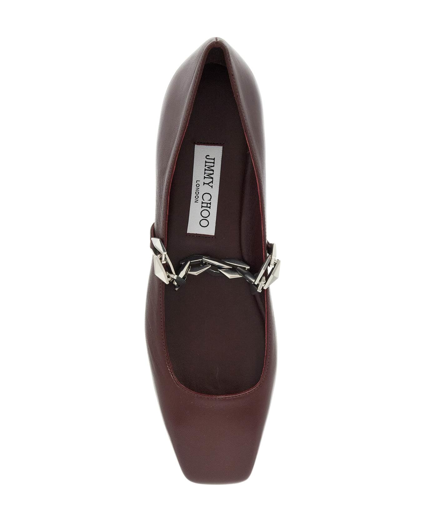 Jimmy Choo Diamond Tilda Ballet Fl - GARNET (Purple)