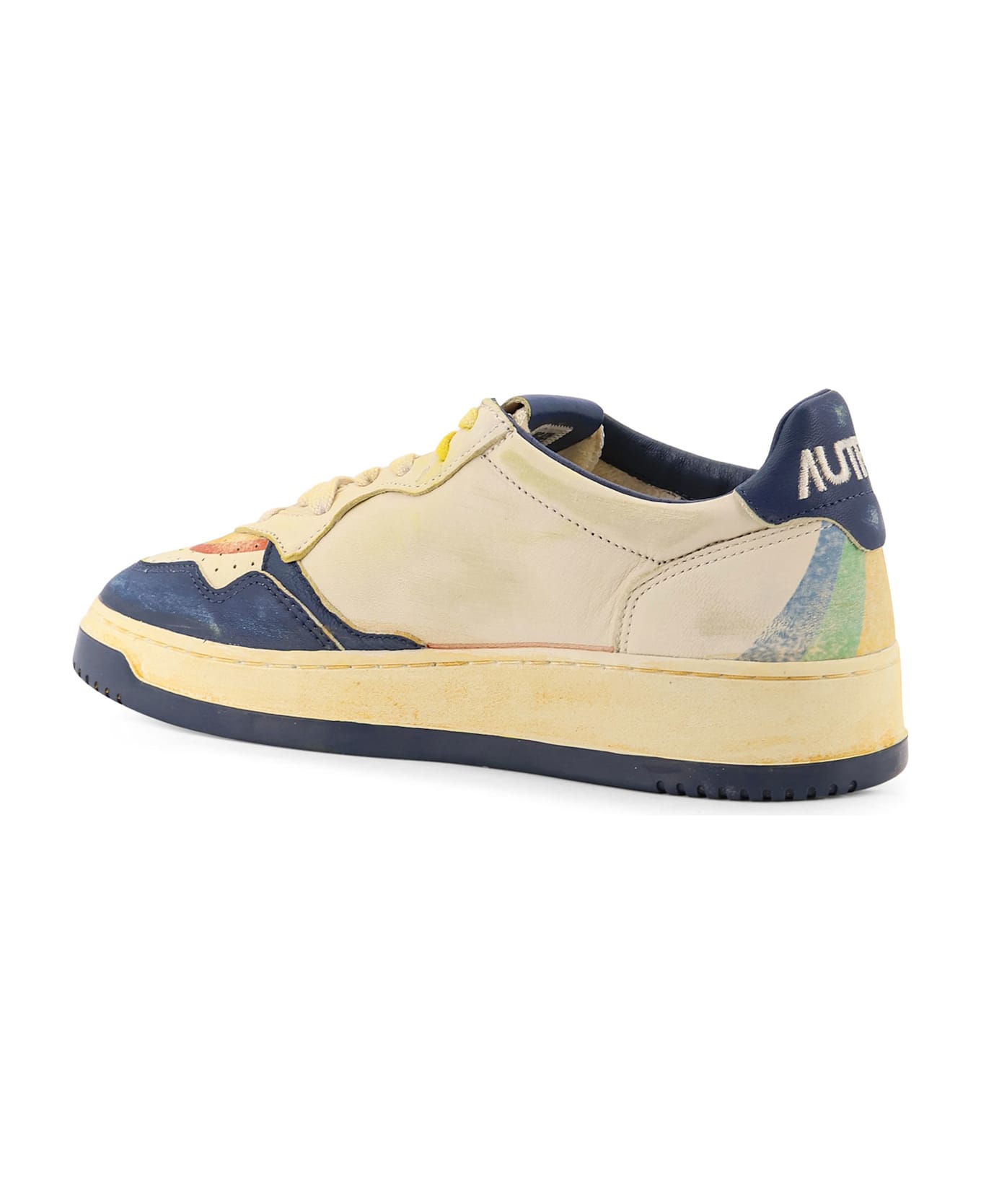 Autry Super Vintage Leather Low-top Sneakers - White