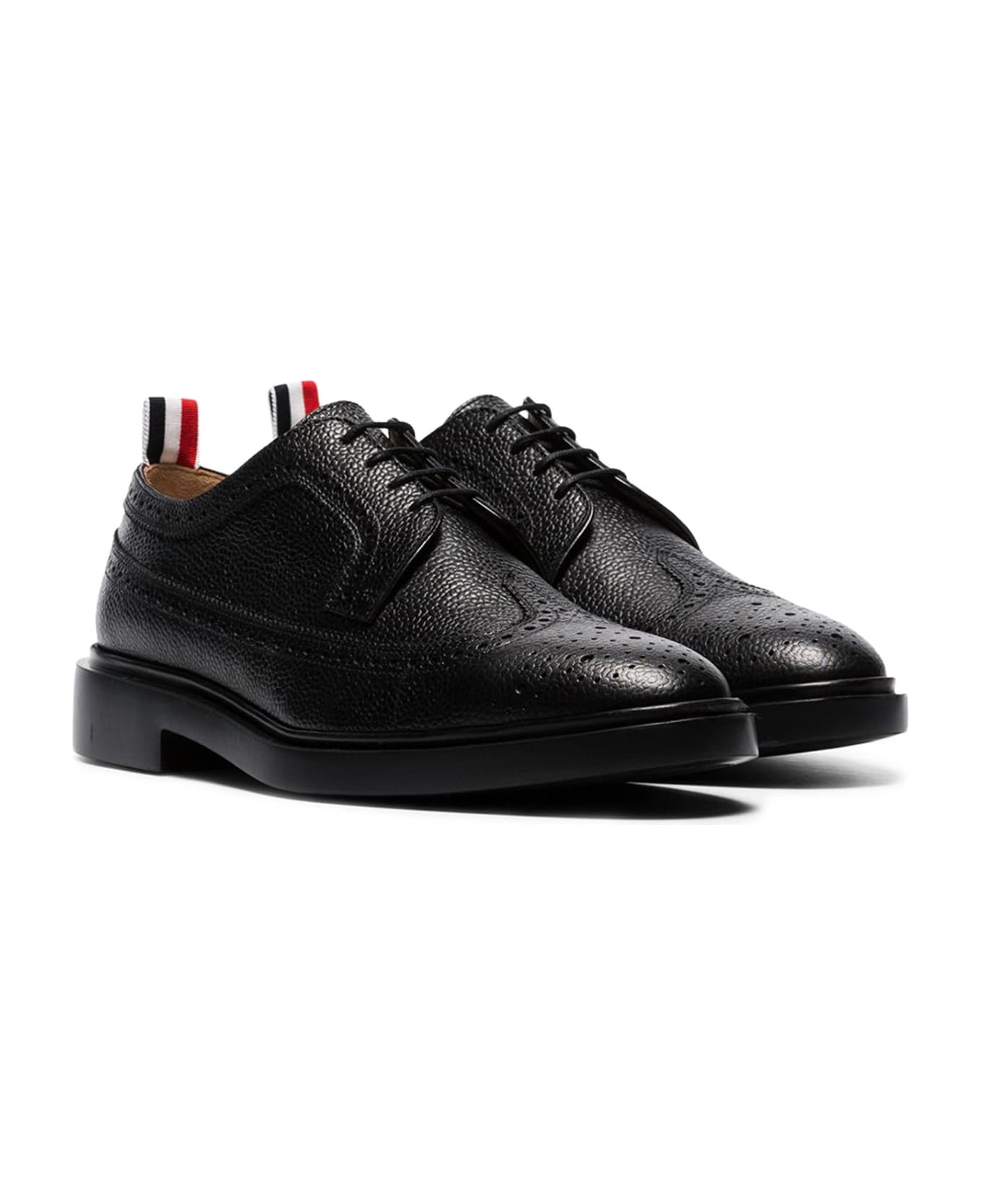 Thom Browne Long Wing Brogue Lace Up - Black レースアップシューズ