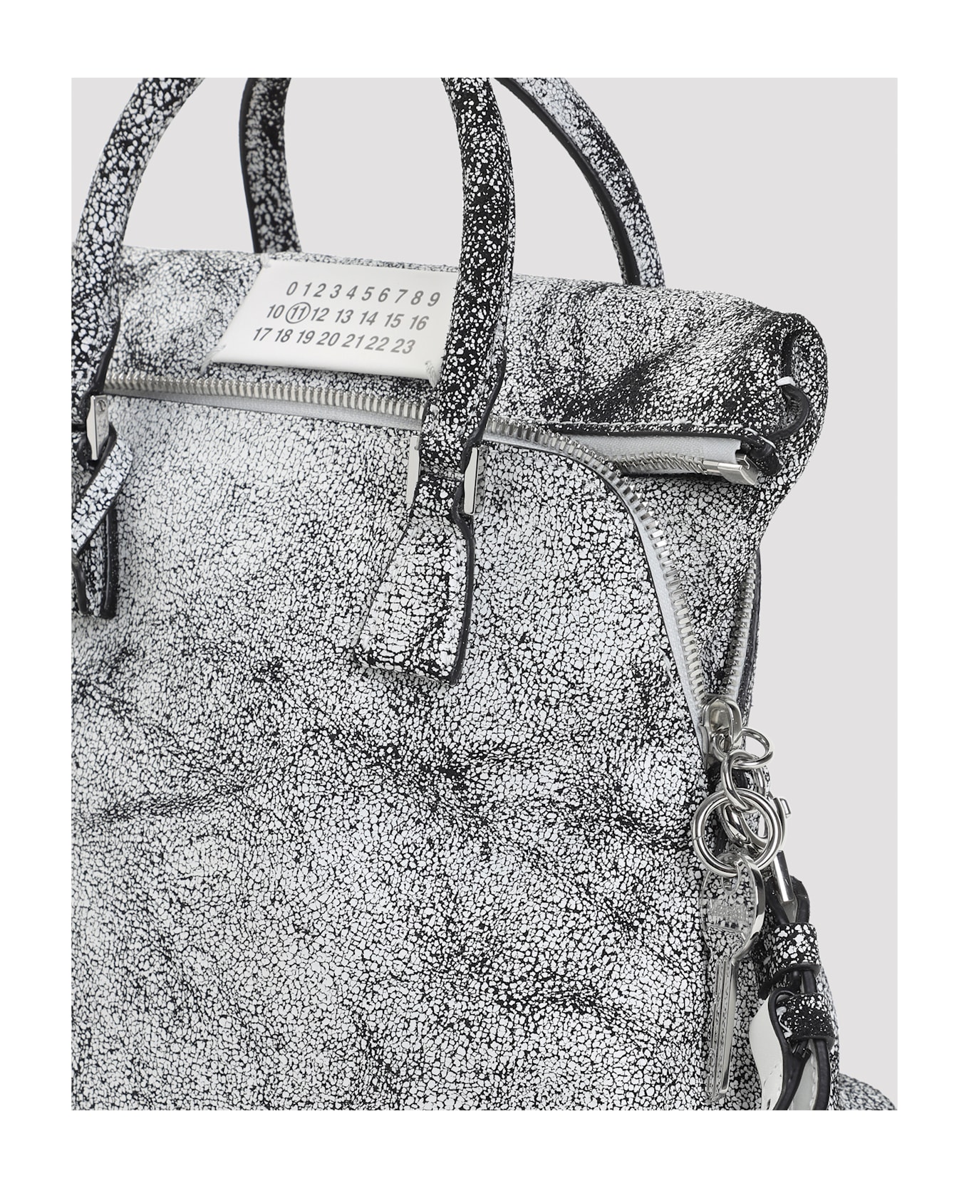 Maison Margiela 5ac Loved To Death Mini Handbag - White Black