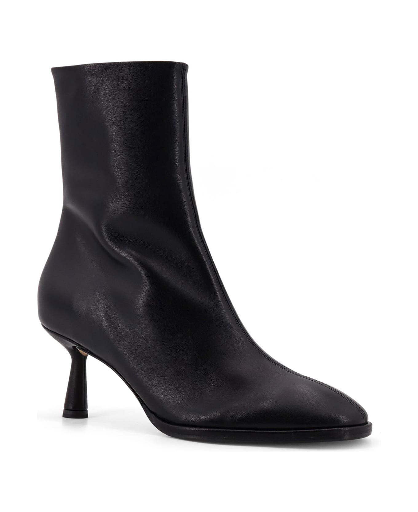 aeyde Dorothy Leather Ankle Boots - Black