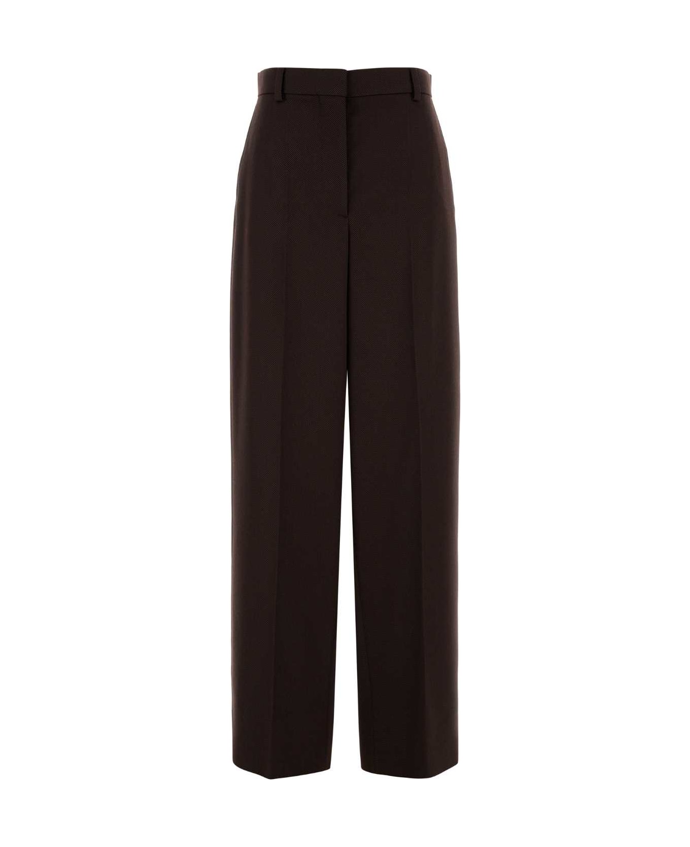 パンツ Stella McCartney Dark brown twill pant (6402243GU700 6008) Stella McCartney Dark Brown Twill Pant | italist