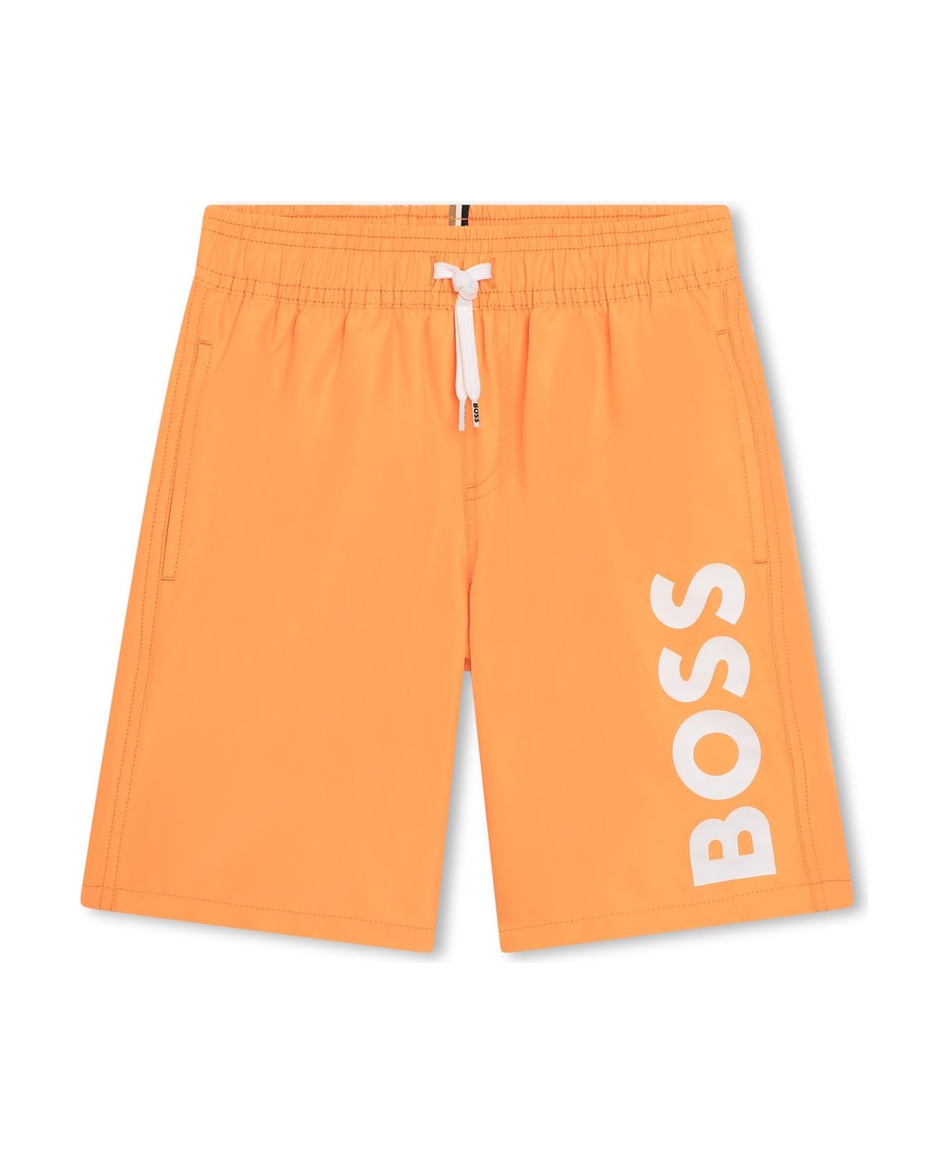 Hugo Boss Swimsuit With Drawstring - Orange