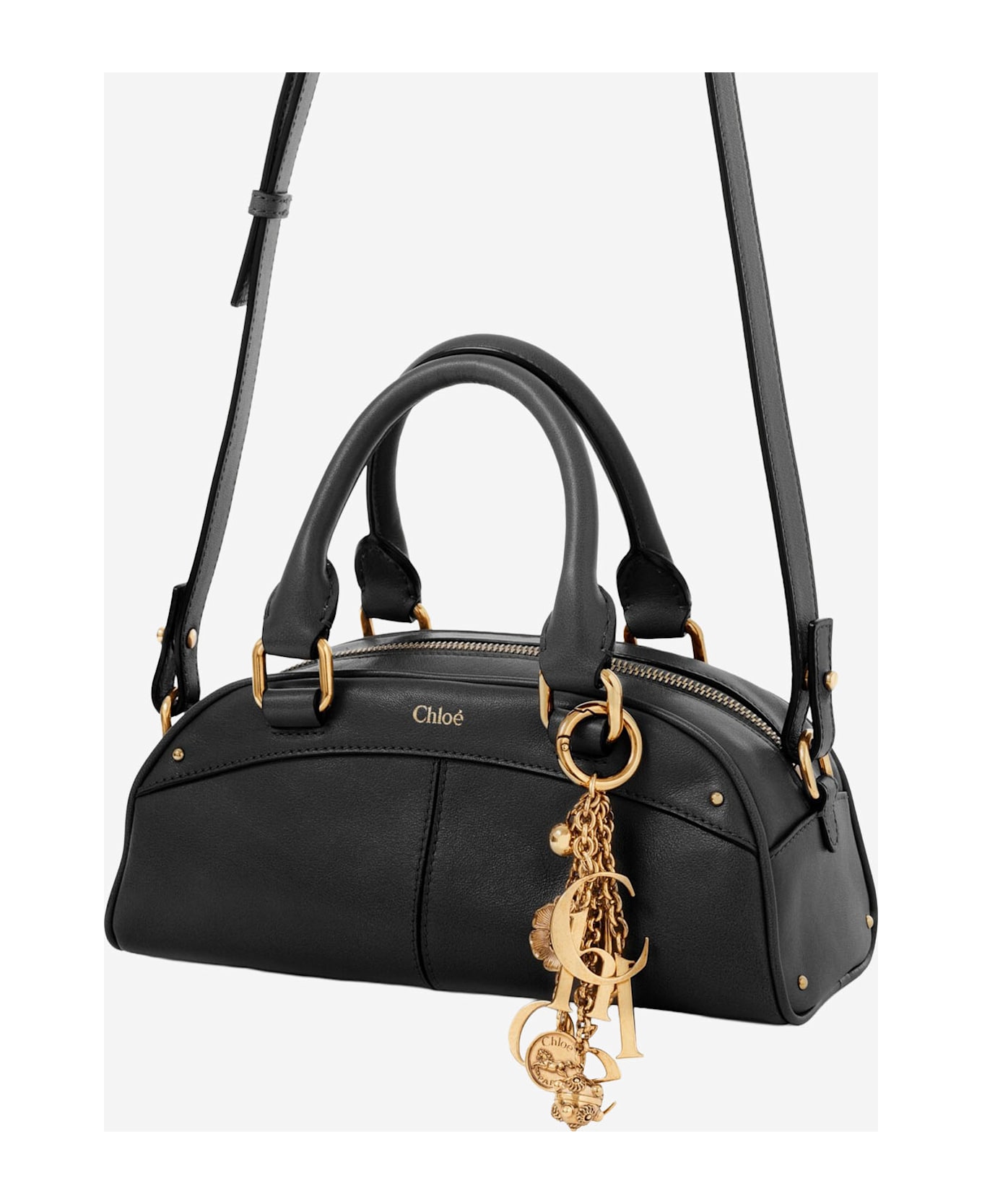 Chloé Small Chloé Bowling Bag In Soft Leather - Black