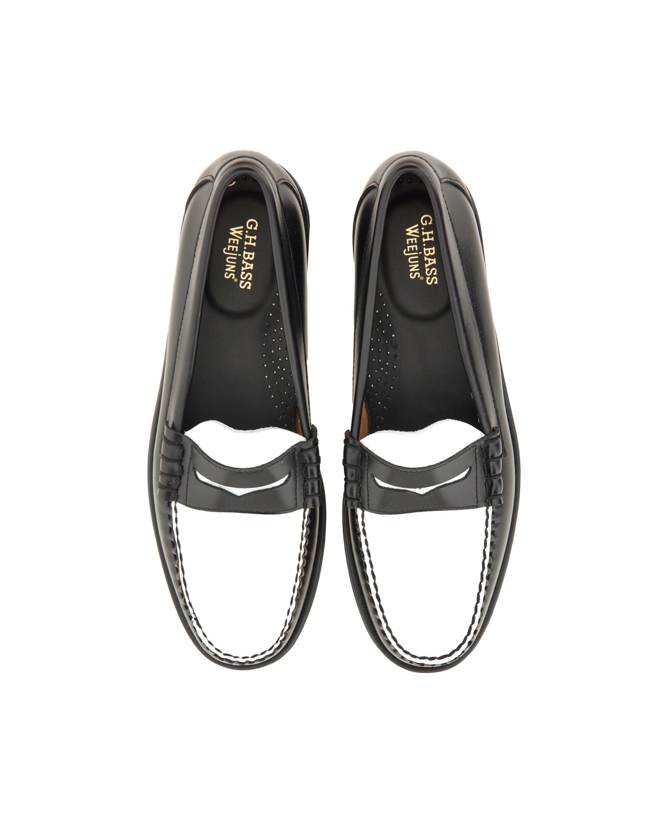 G.H.Bass & Co. Moccasin "weejuns Larson Penny" - BLACK ローファー＆デッキシューズ