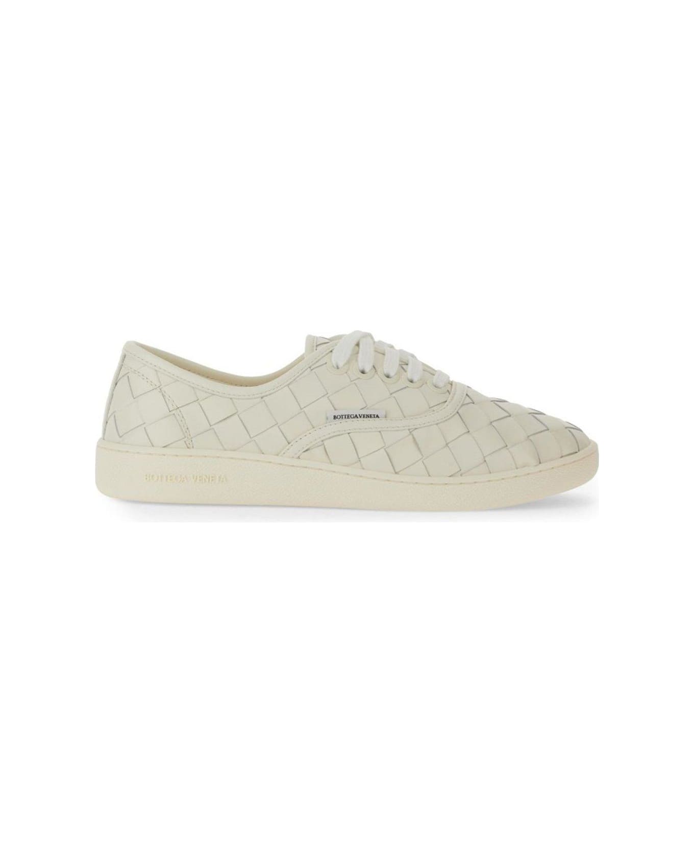 Bottega Veneta Sawyer Laceup Sneakers - WHITE