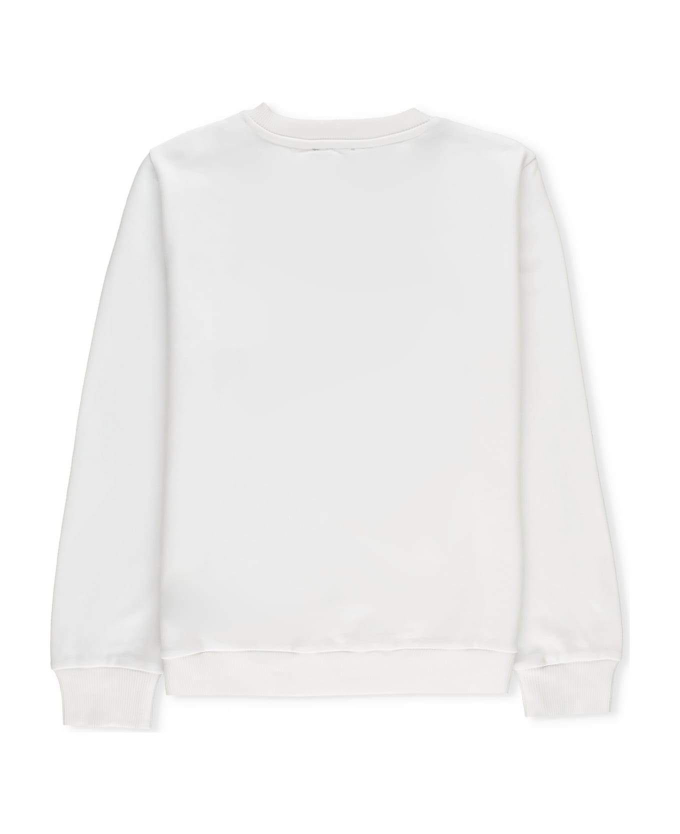 Balmain Sweatshirt With Logo - Bianco e Nero
