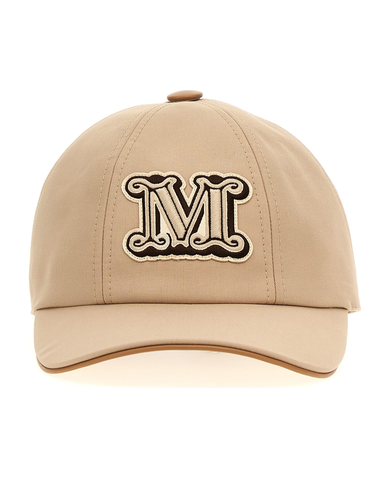 Max Mara Logo Embroidery Cap - Beige 帽子