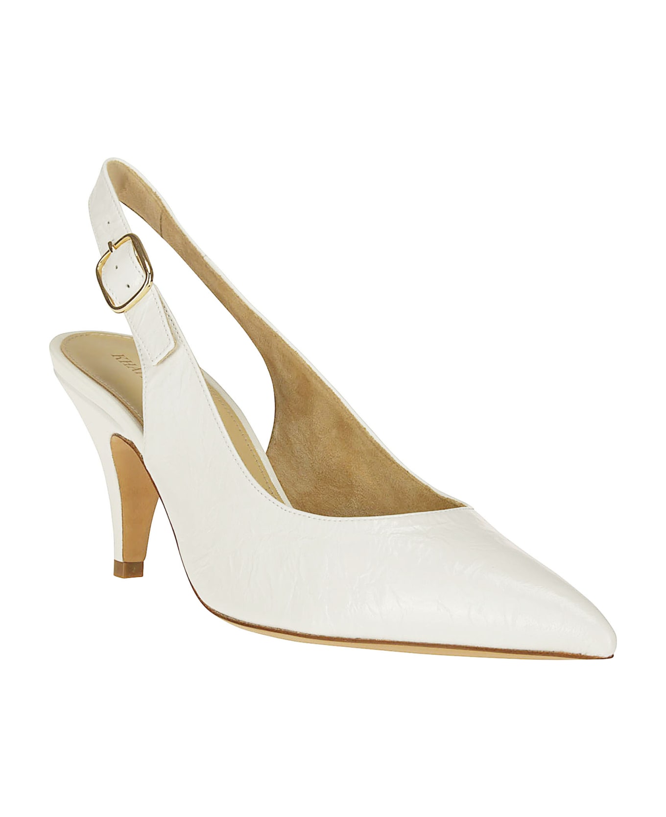 Khaite River Slingback Pump 75 - WHITE