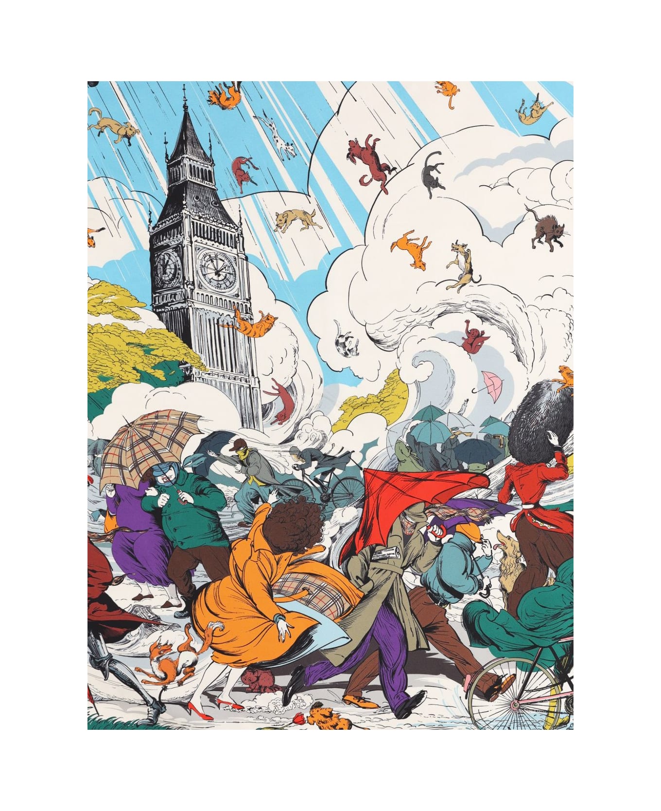 Burberry Printed Silk Foulard - Green