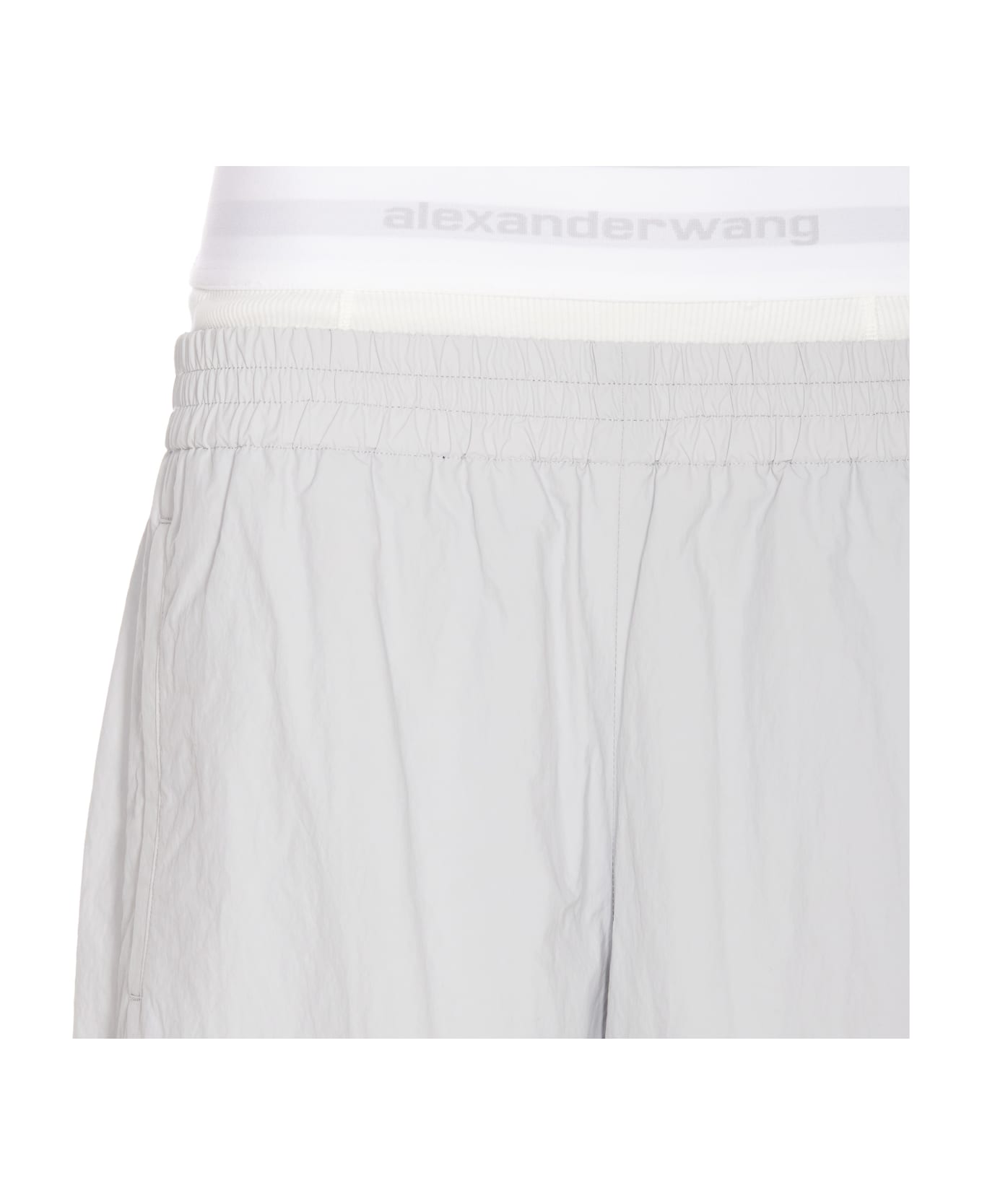 Alexander Wang Track Pants With Logo Waistband - Grey