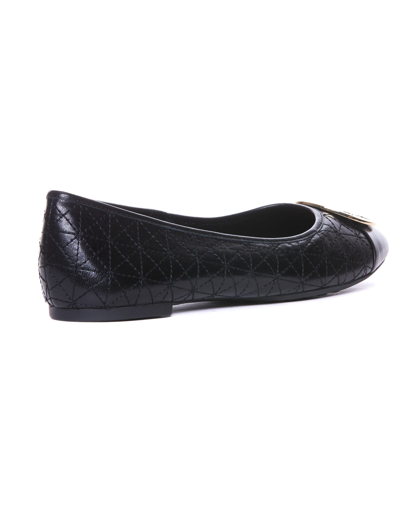Tory Burch Claire Quilted Ballets - Black