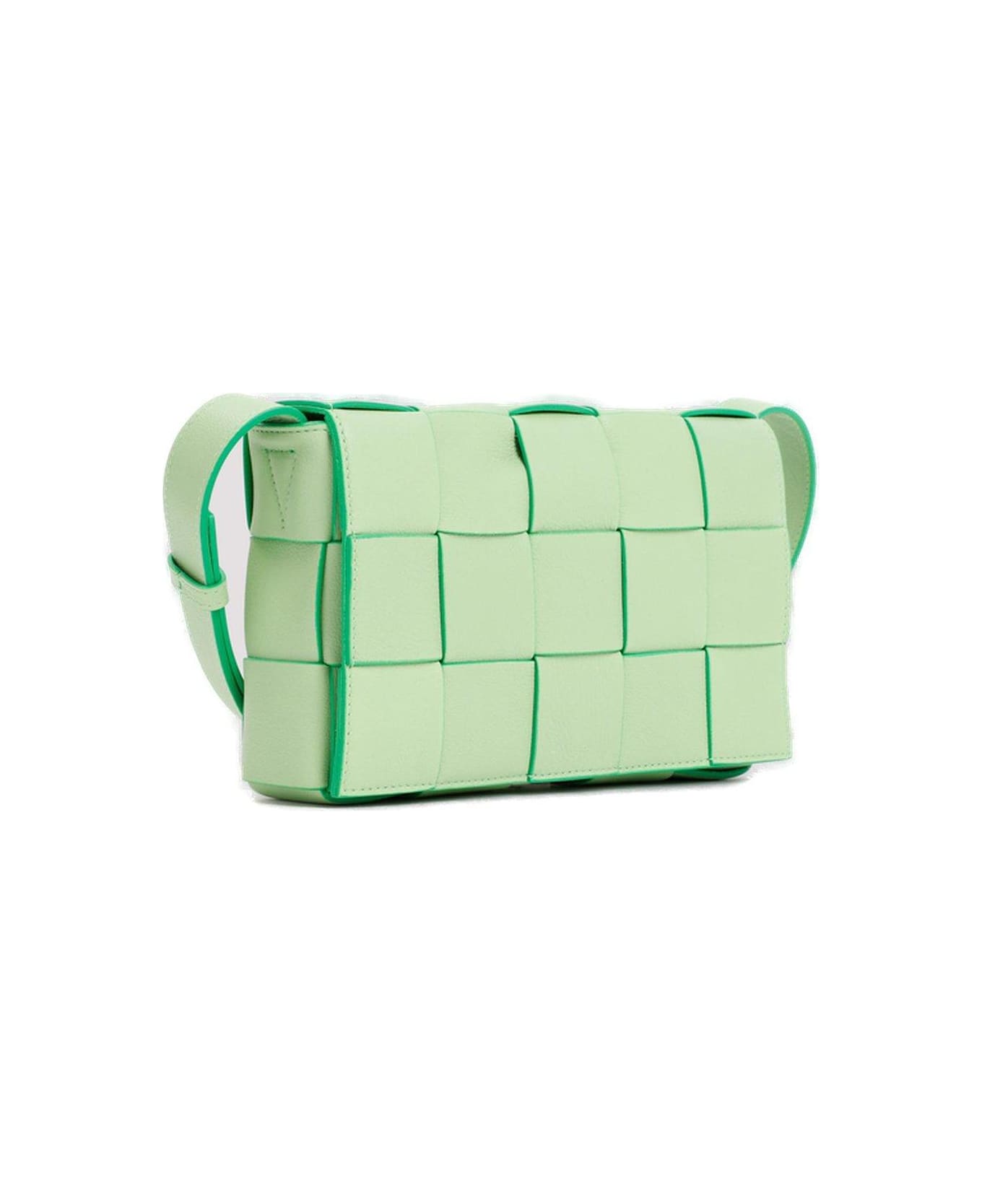 Bottega Veneta Cassette Crossbody Bag - GREEN クラッチバッグ