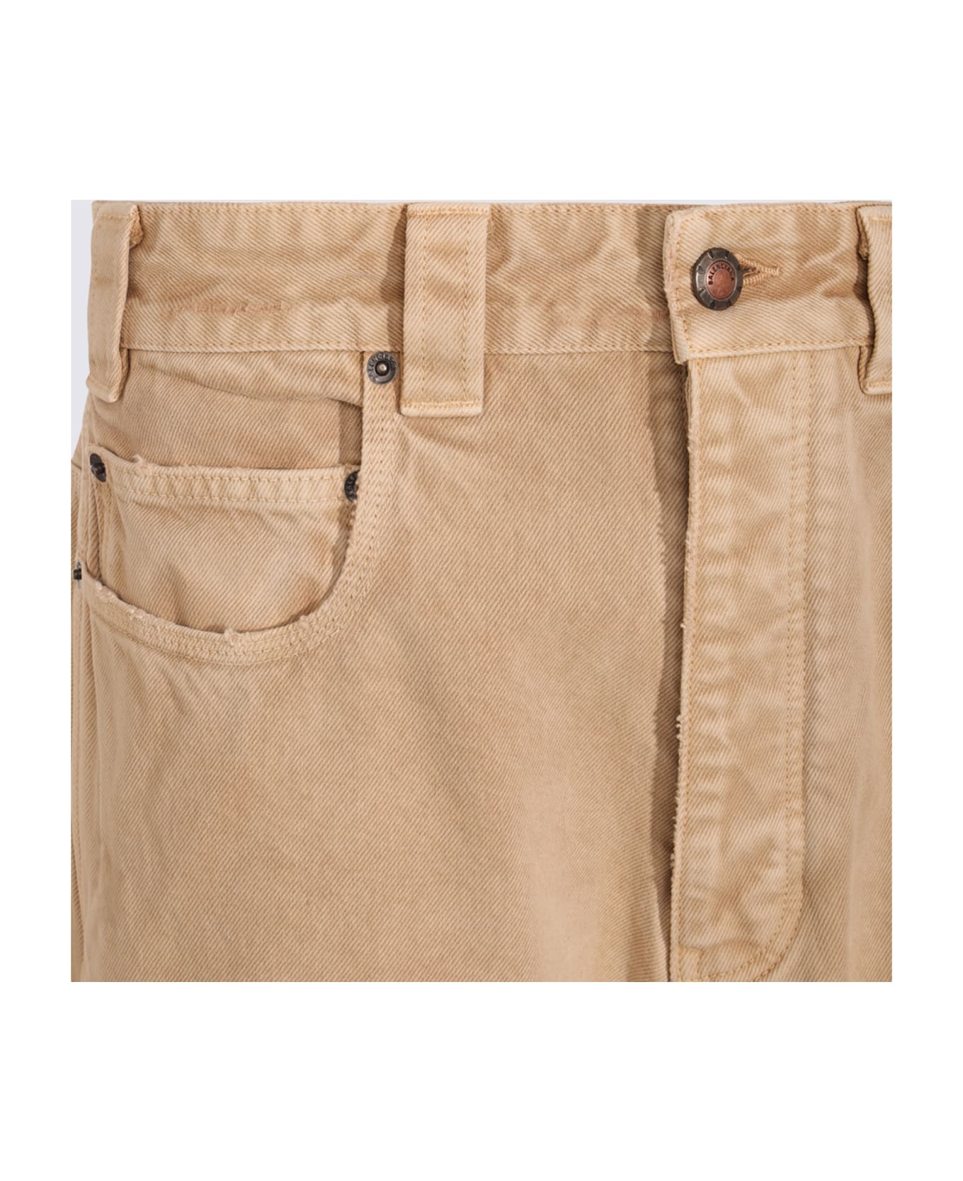 パンツ BALENCIAGA Woman Pants Beige 814016TRLB1 9711 Balenciaga Logo Pants - Beige - Women | 814016TRLB19711