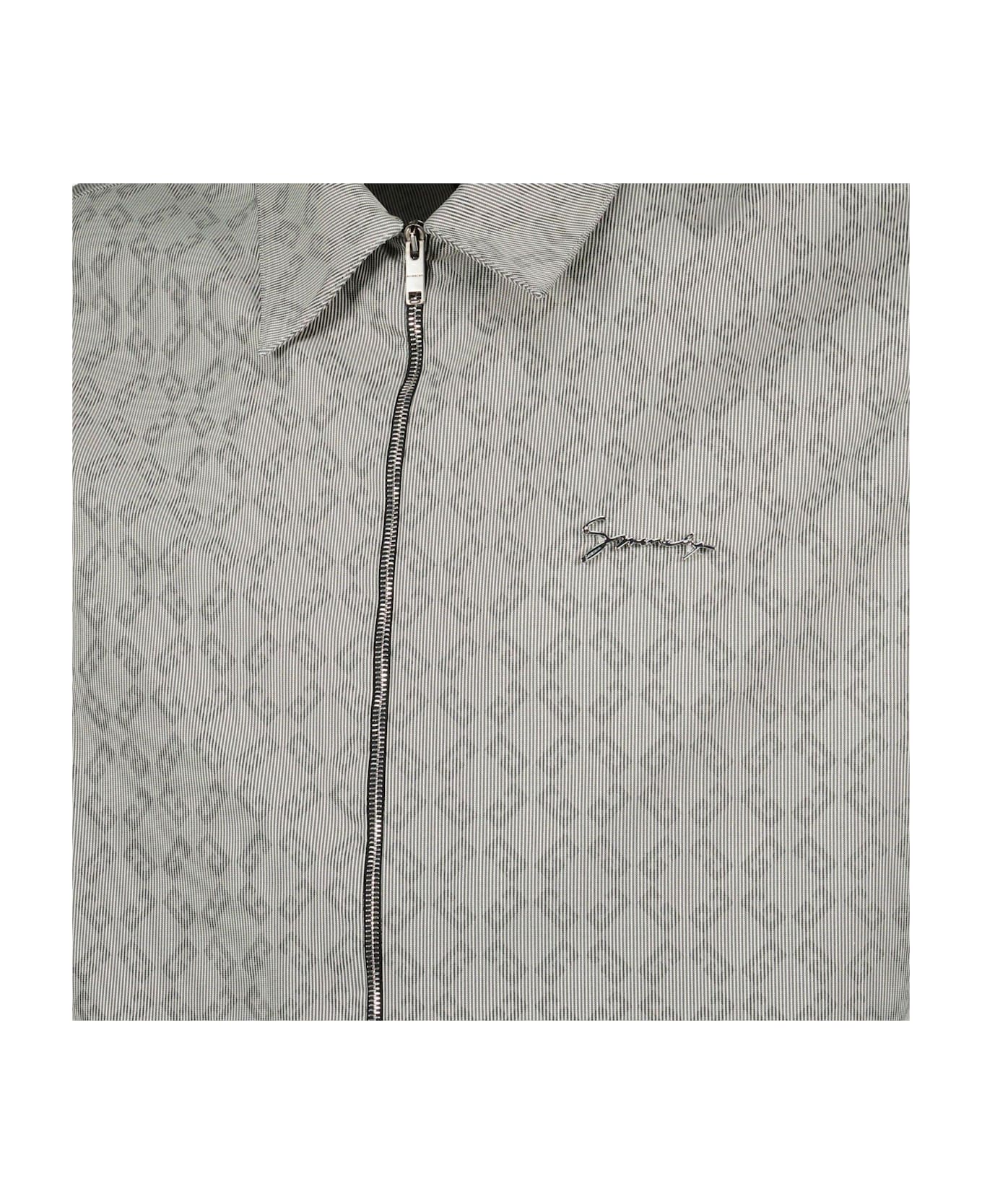 Givenchy Monogram 72 Jacquard Zipped Shirt - Nero