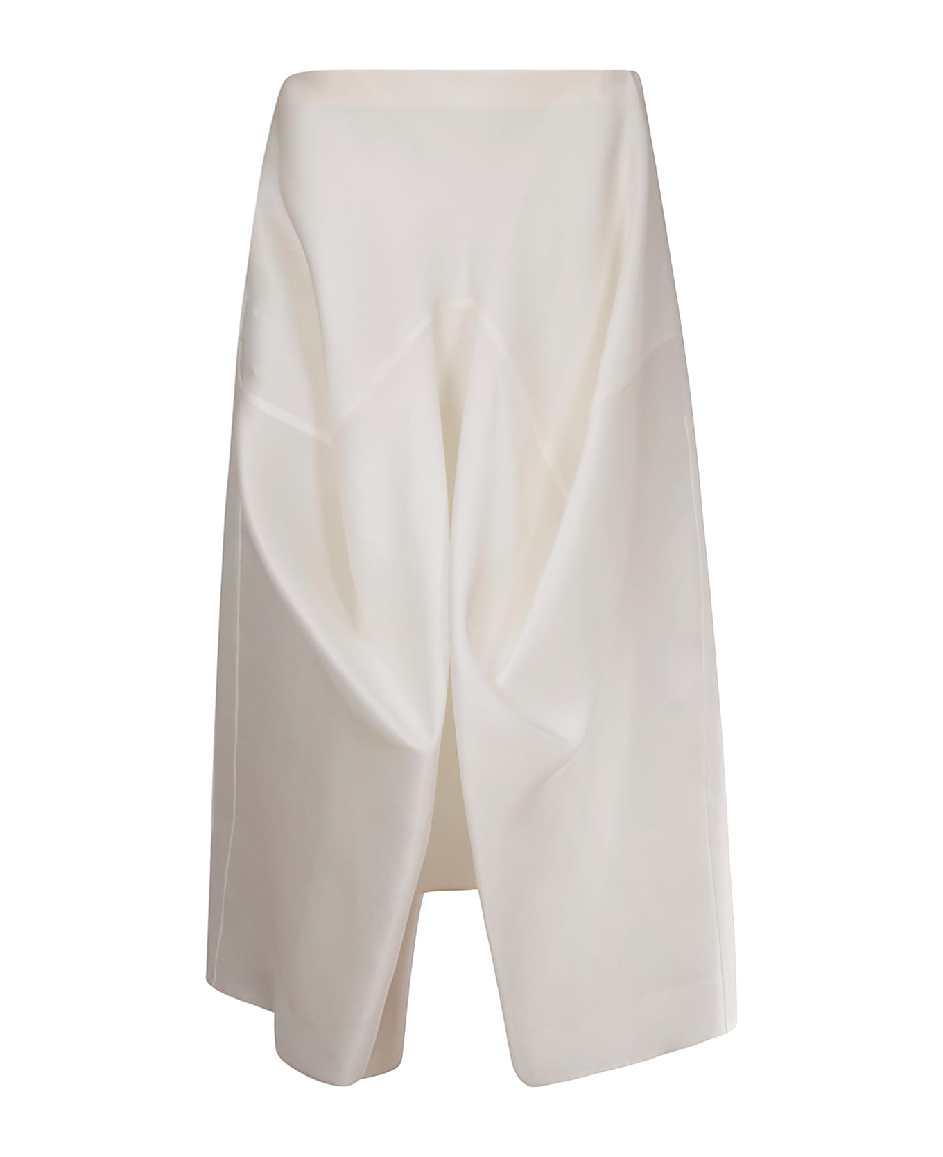 Khaite 
sawyer
 White Silk Skirt - CHALK