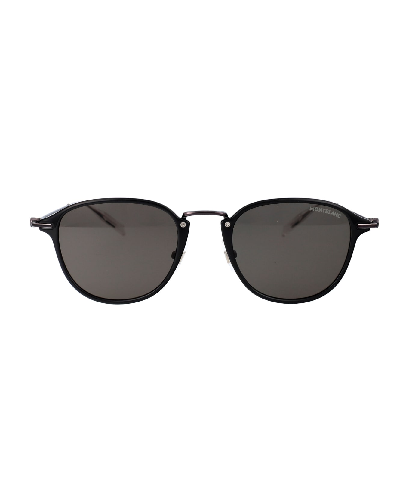Montblanc Mb0155s Sunglasses - 008 BLACK RUTHENIUM GREY