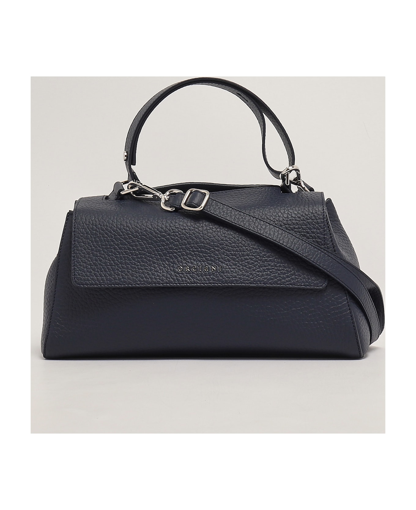 Orciani Sveva Longuette Shoulder Bag - NAVY