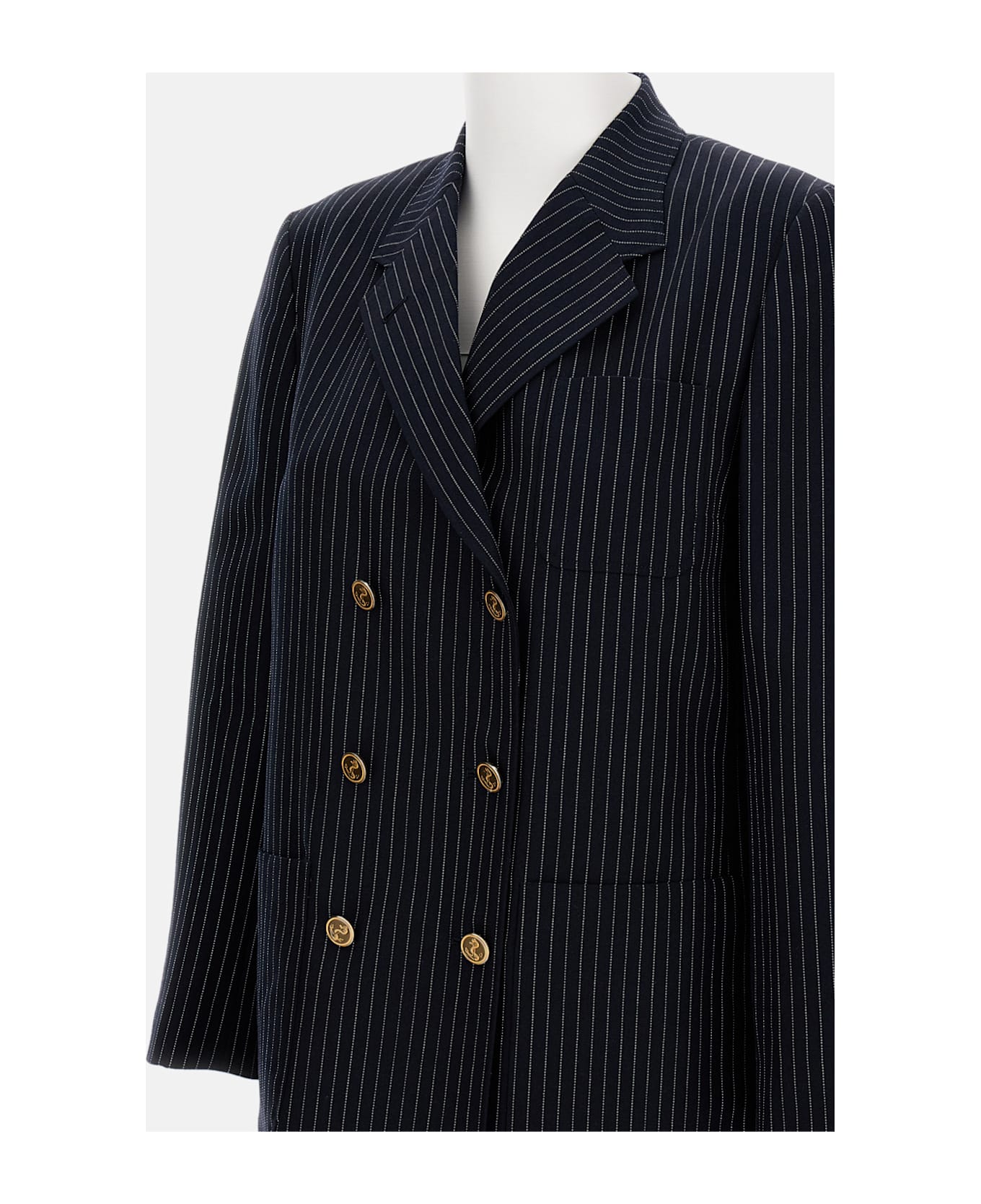 Thom Browne Women
s Double-breasted Jacket - Blue ブレザー