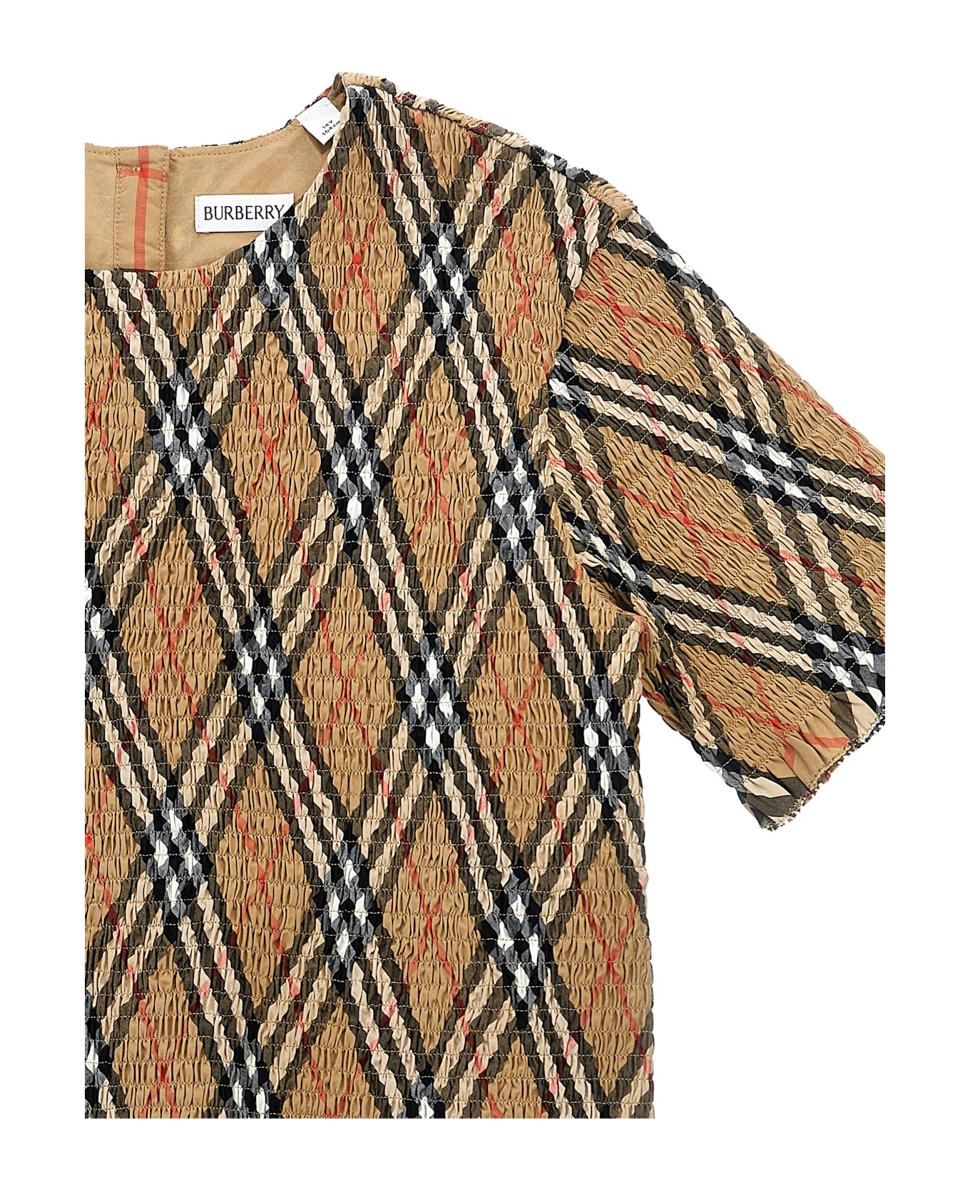 Burberry Smock Stitch T-shirt - Beige