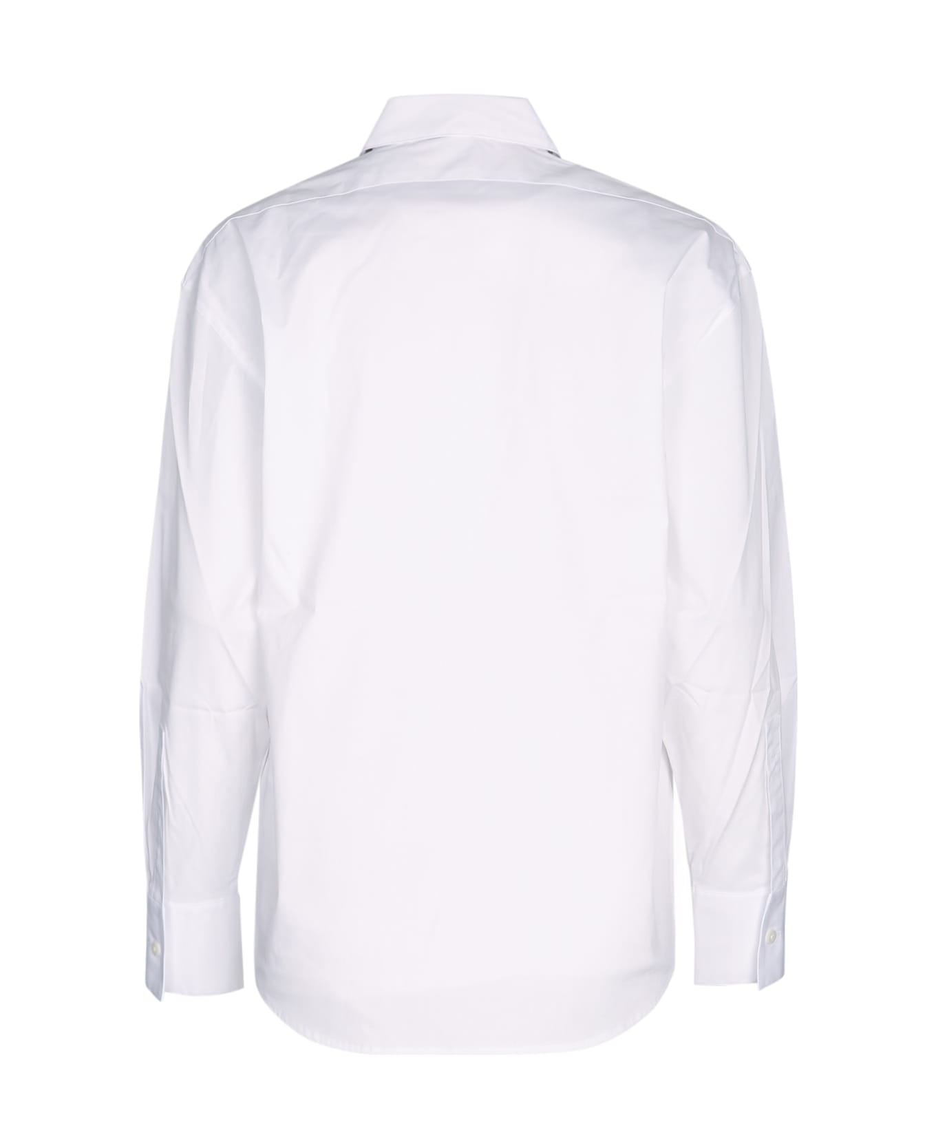Calvin Klein Stretch Poplin Relaxed Shirt - BRILLIANTWHITE