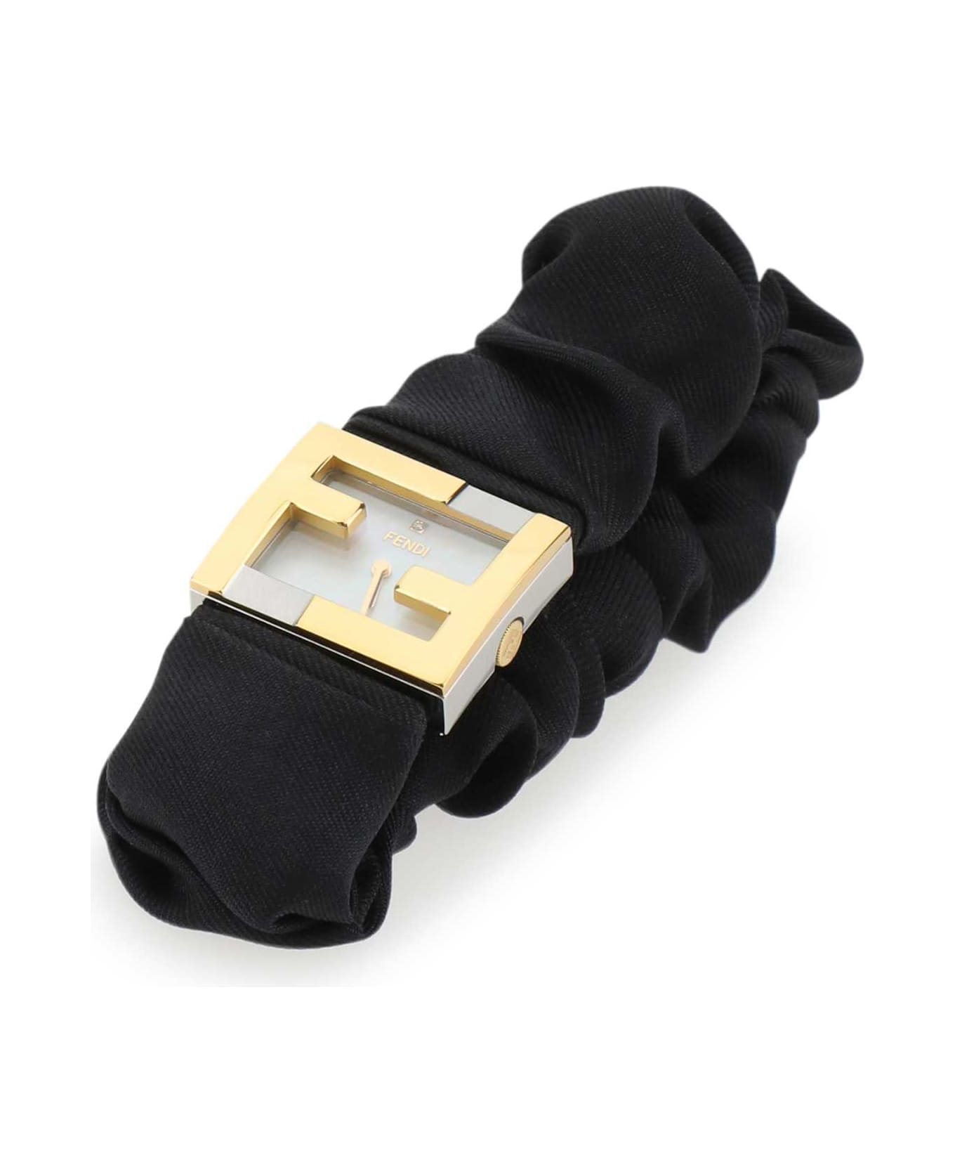 Fendi Stainless Steel And Black Nylon Fendimania Baguette Watch - F0EJP