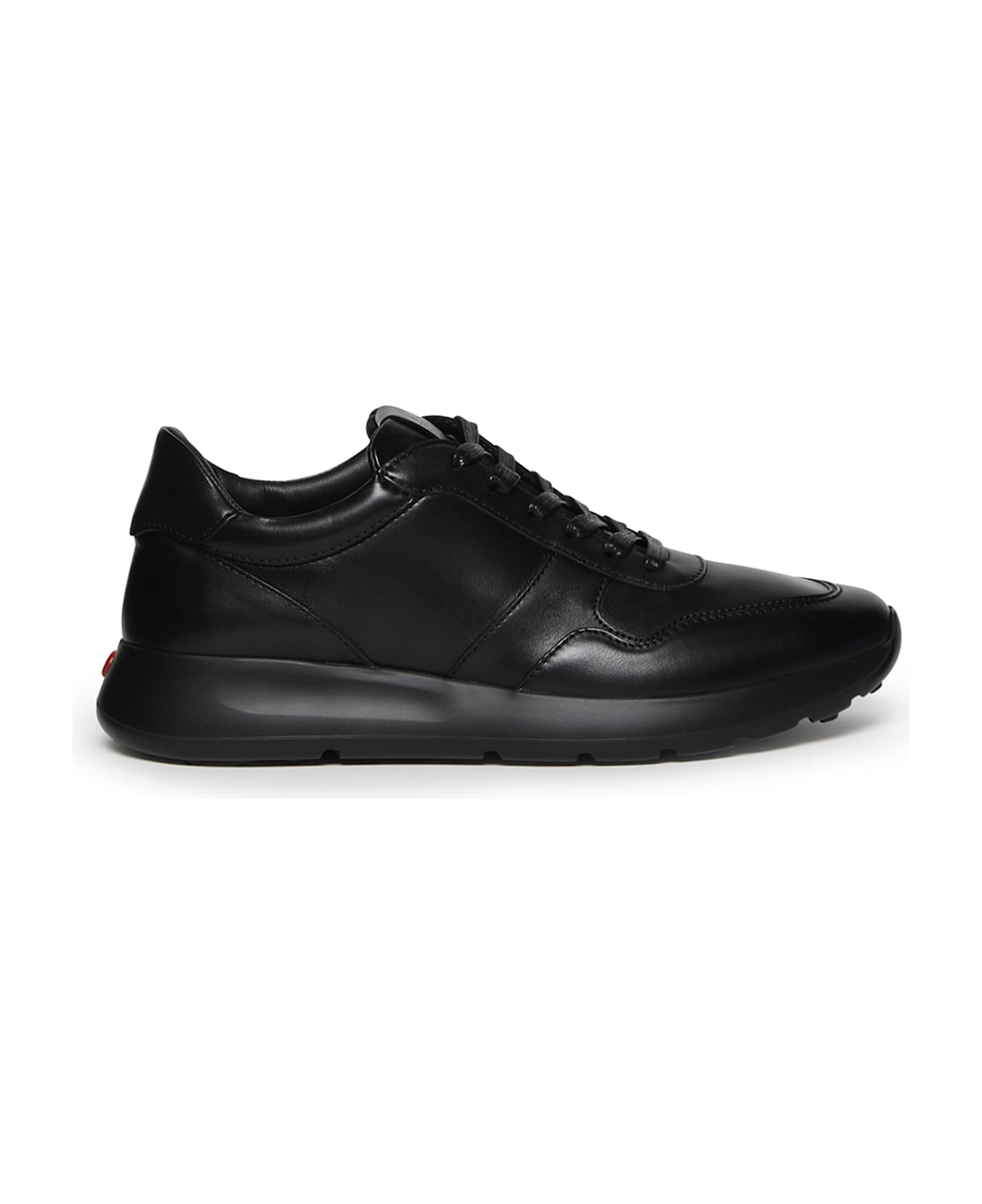 Tod
s Red Dot Leather Sneakers - Black