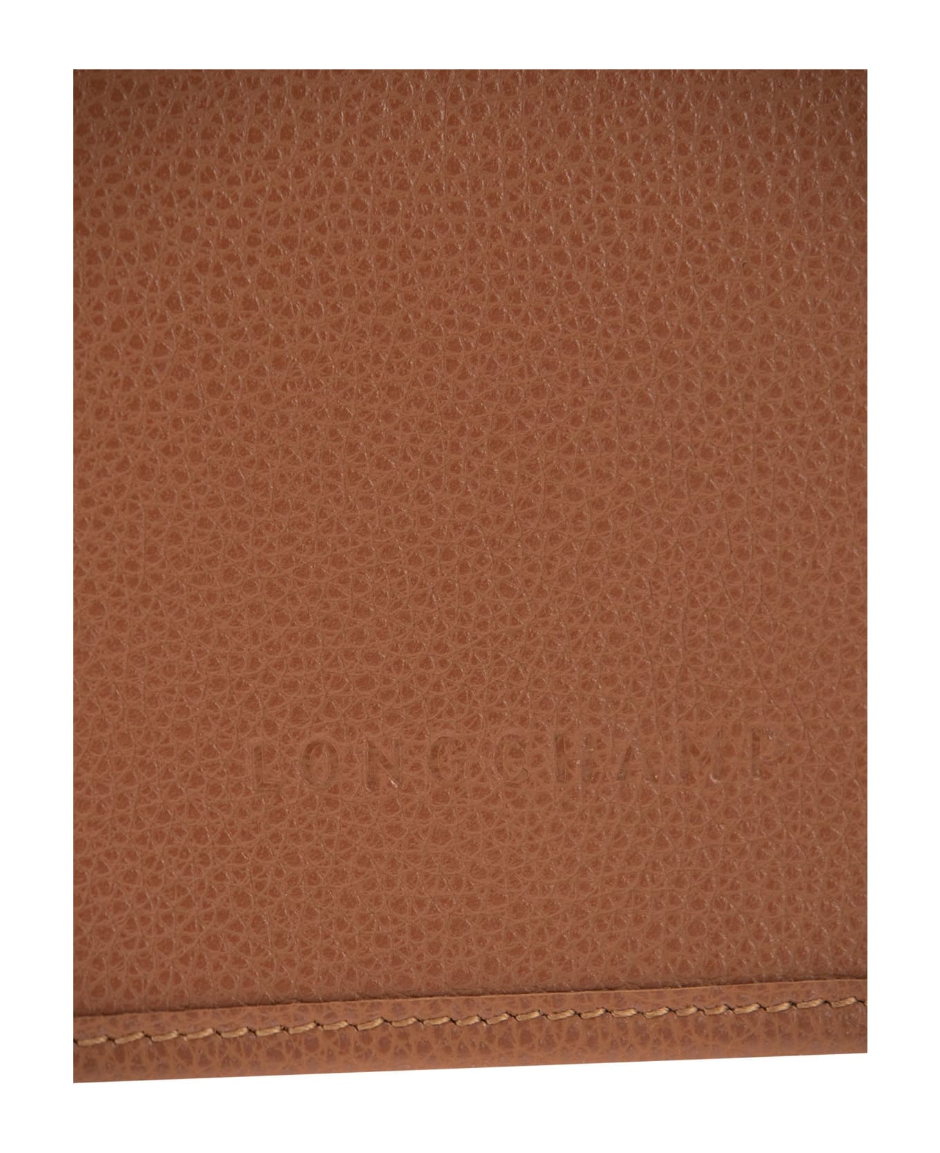 Longchamp Le Foulonne' - Wallet On Chain - BROWN