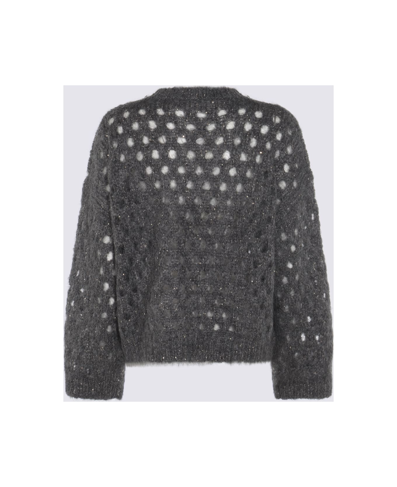 Brunello Cucinelli Dark Grey Mohair Knitwear - Grey