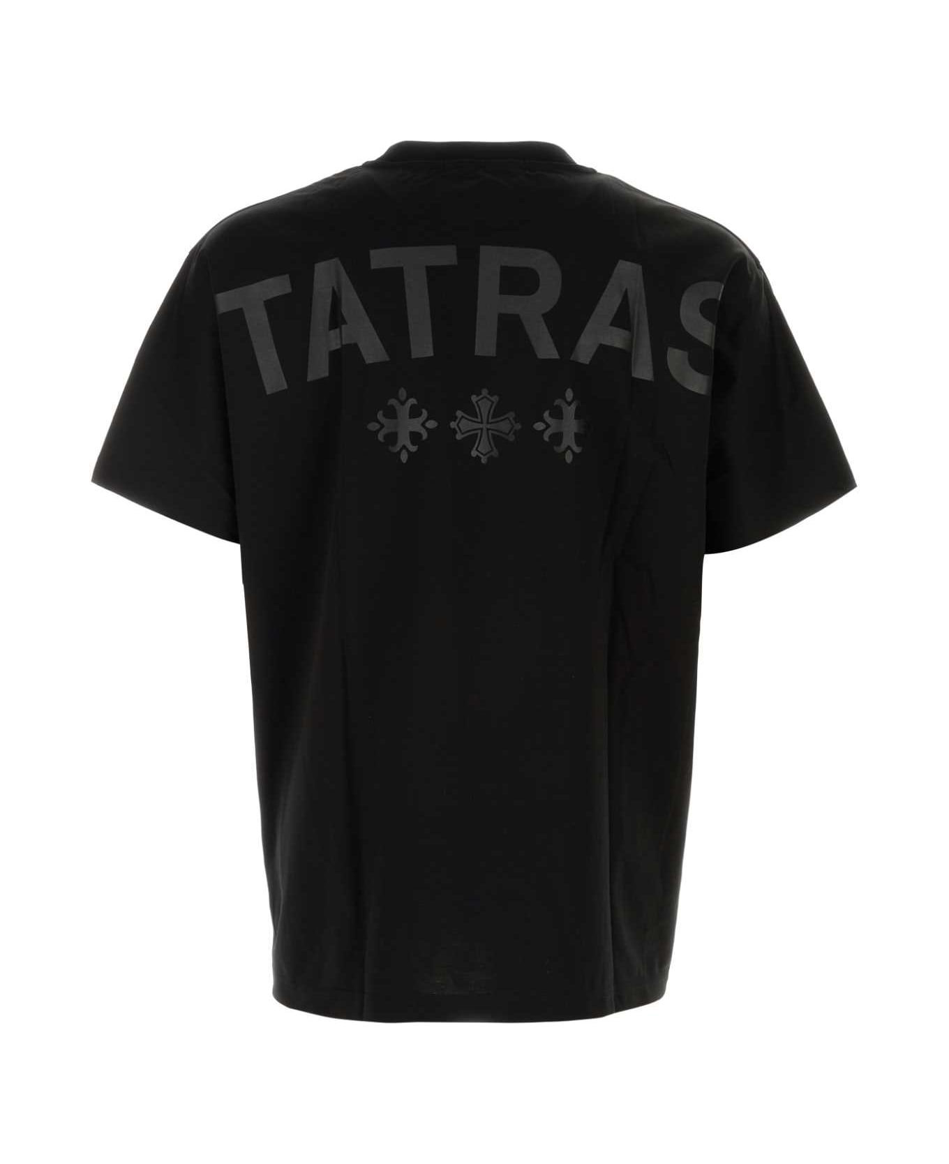 TATRAS Black Cotton T-shirt - BLACK