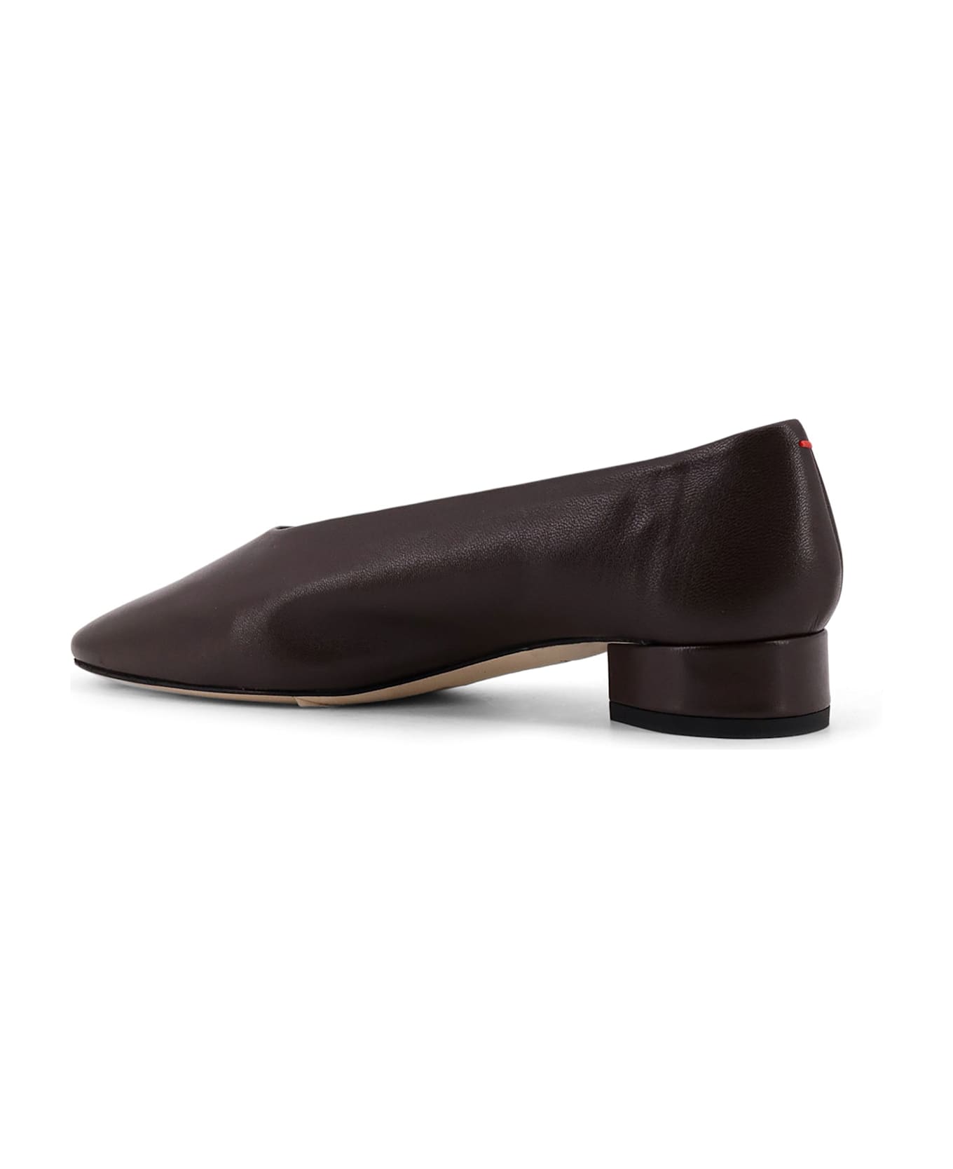 aeyde Delia Leather Ballerinas - Brown